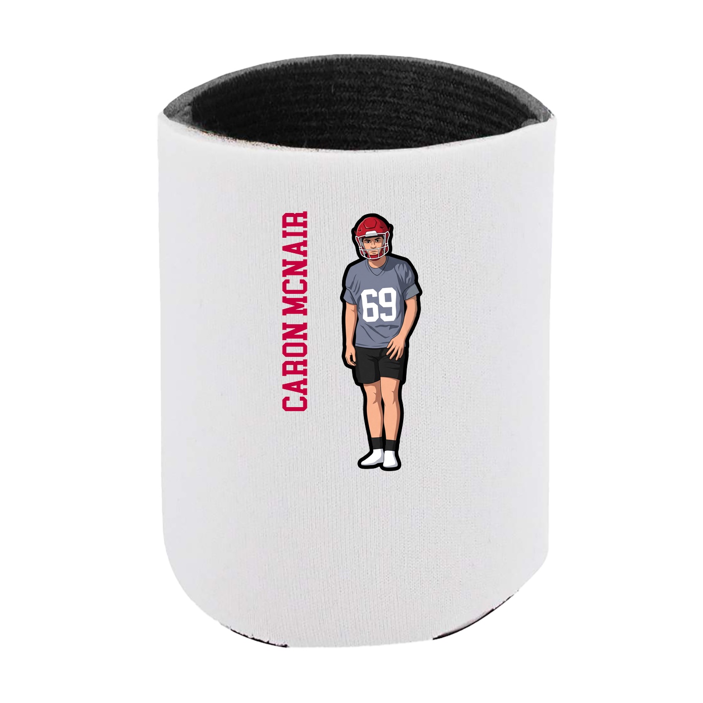Can Holder — Name Vertical in White