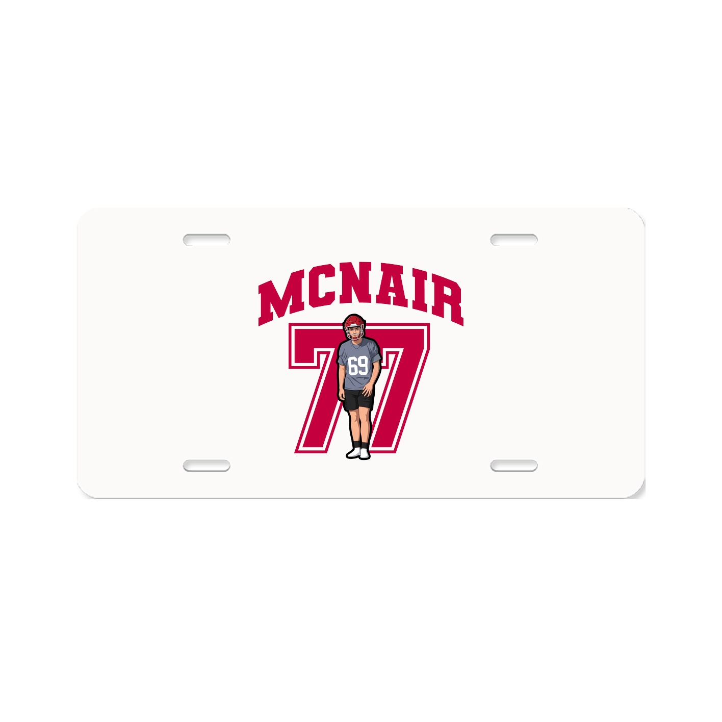 License Plate — Number in Classic