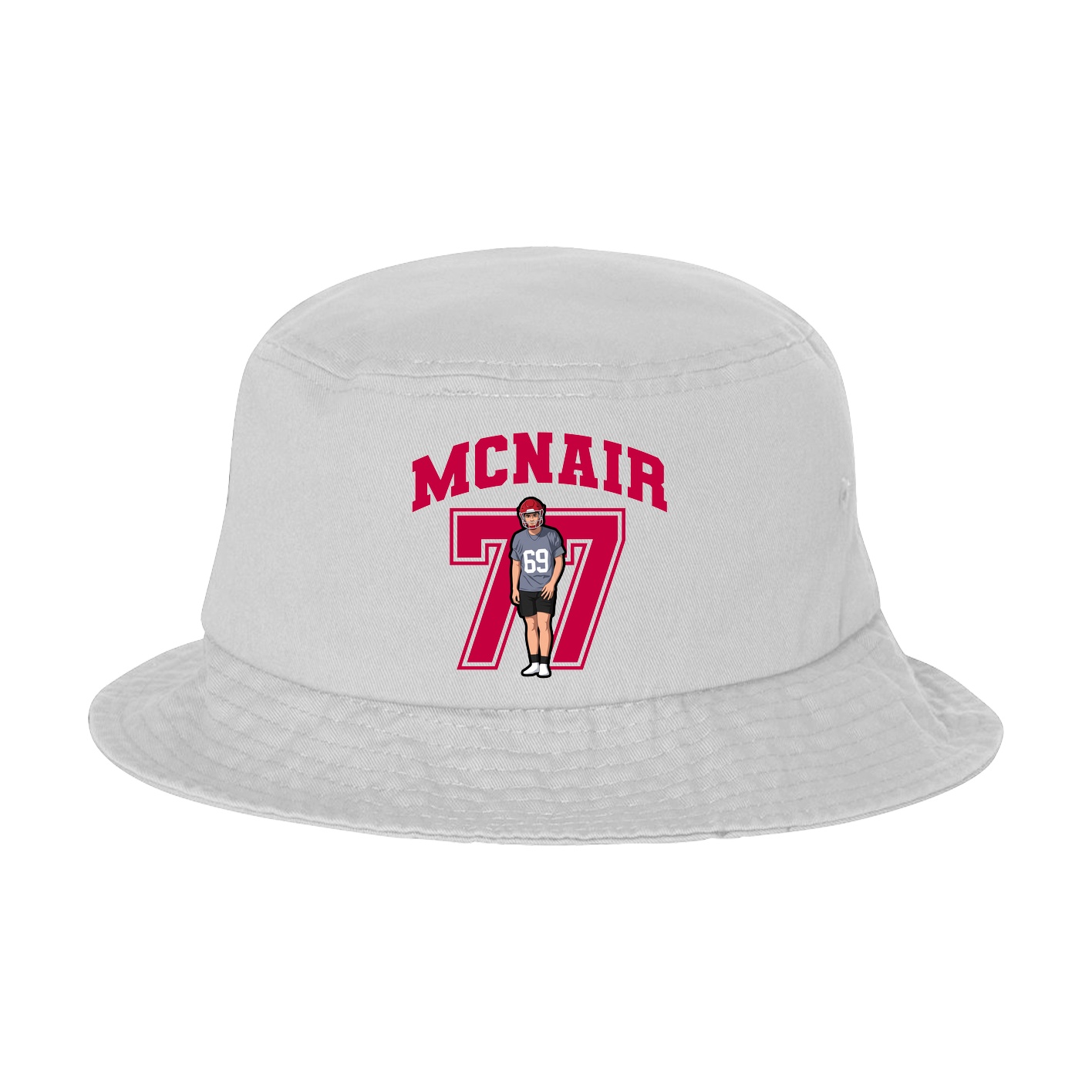 Bucket Cap — Number in White