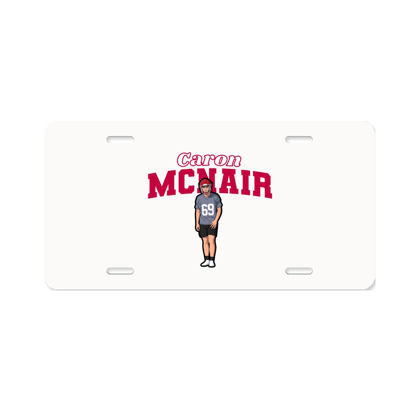 License Plate — Name Arch in Classic