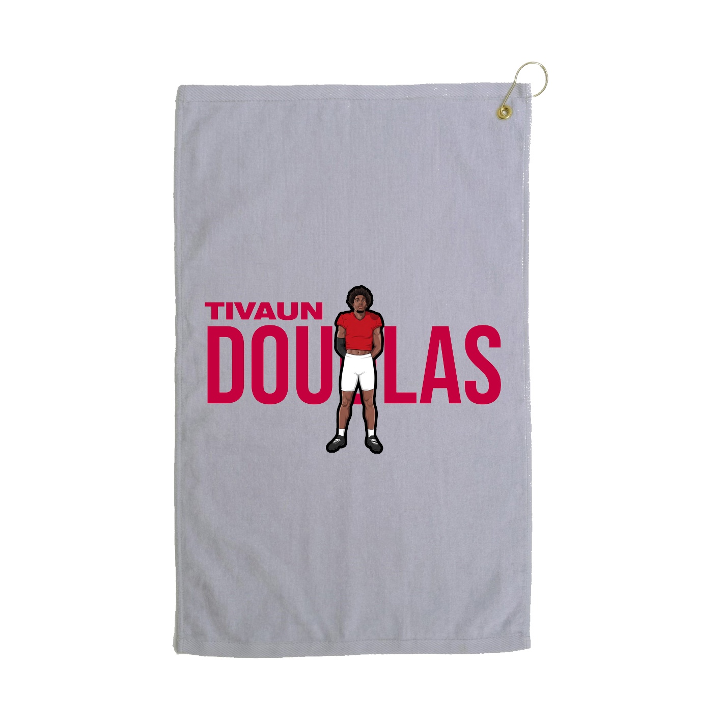 Golf Towel — Player Name in Grey
