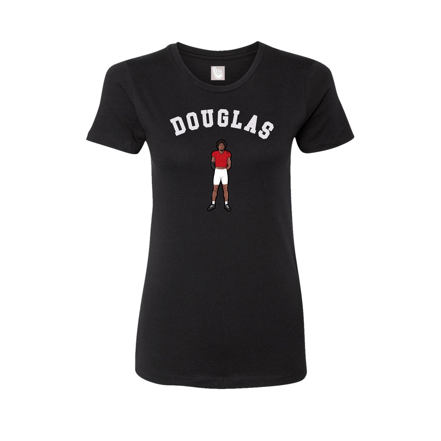 Fitted Women's Tee — Shirsey Arch in Black