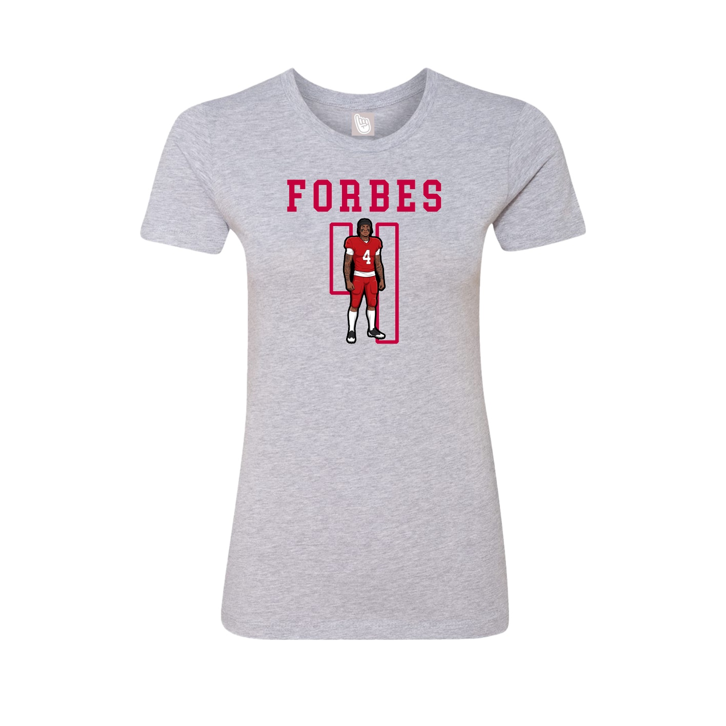 Fitted Women's Tee — Shirsey in Grey
