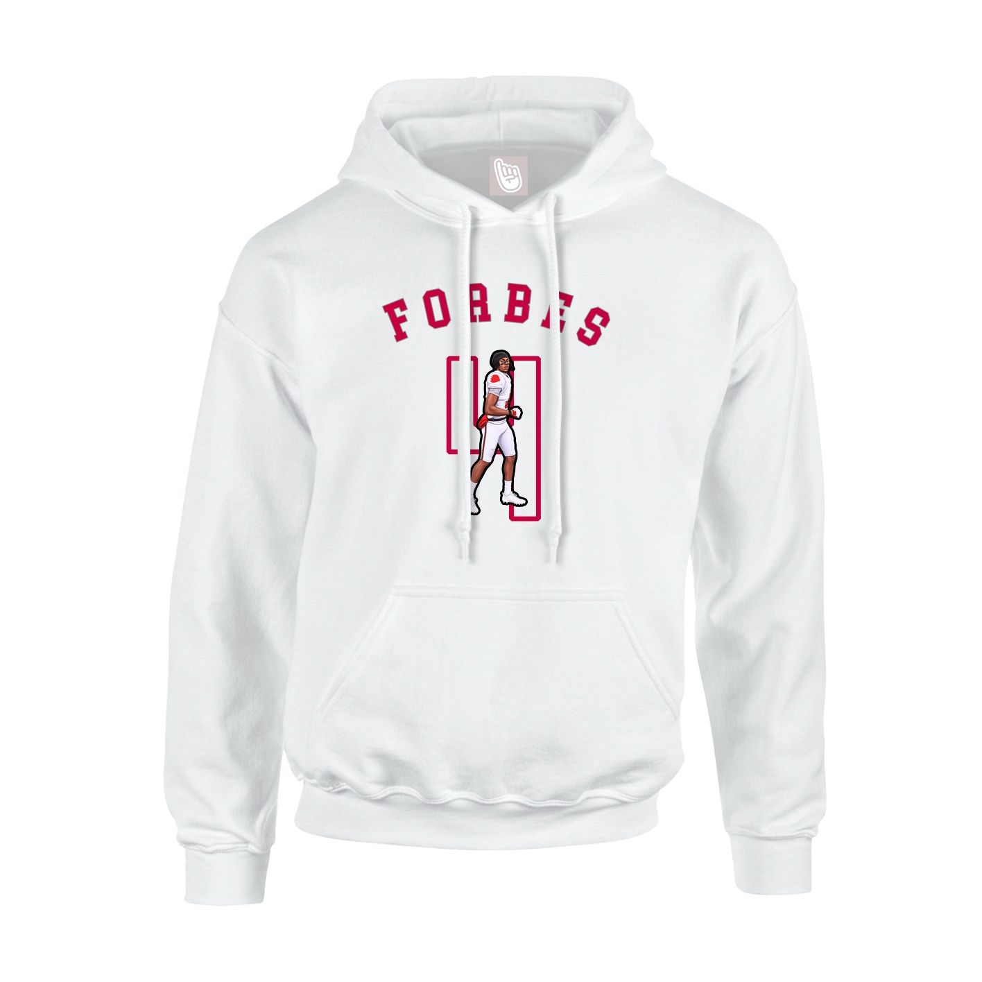 Hoodie — Shirsey Arch in White