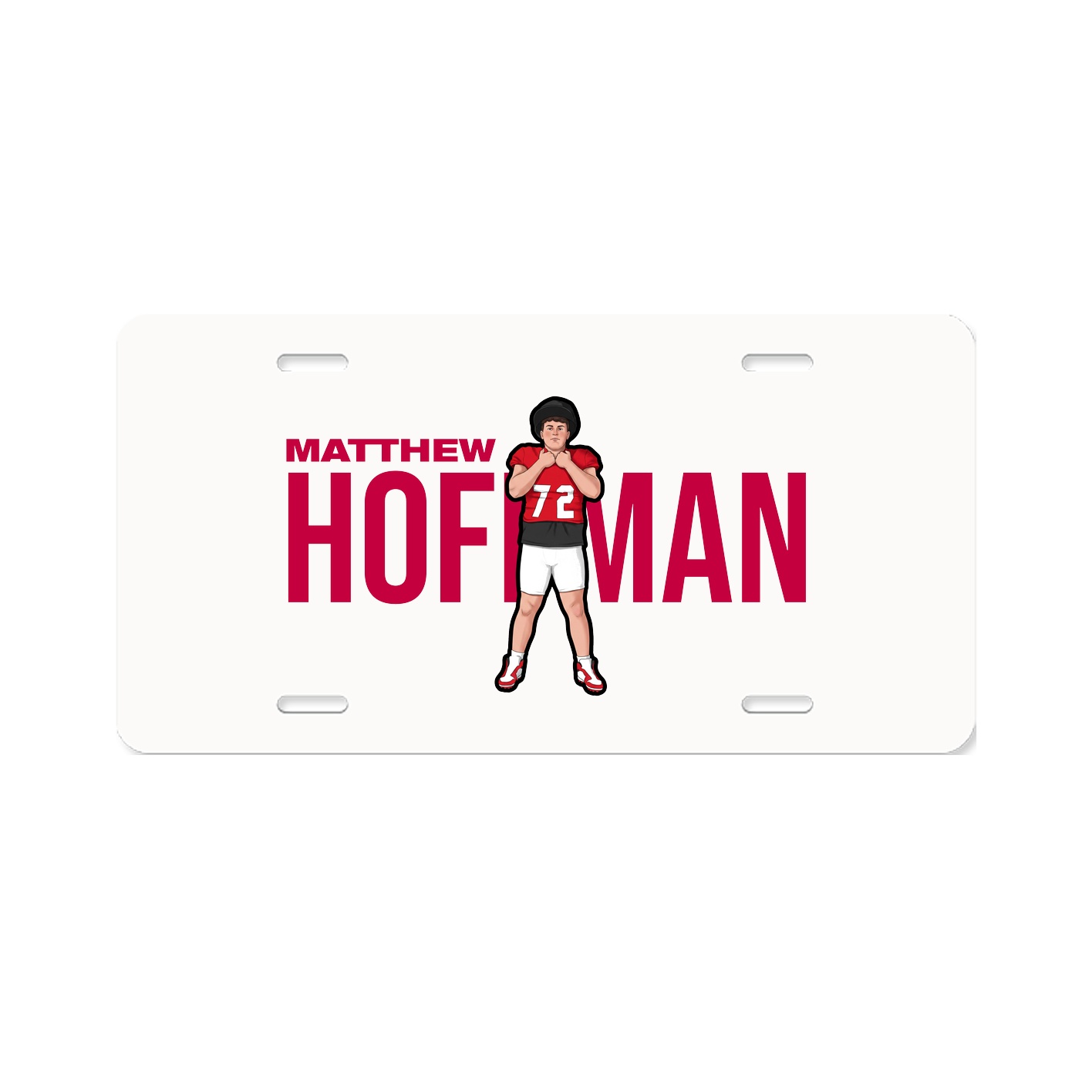 License Plate — Player Name in Classic