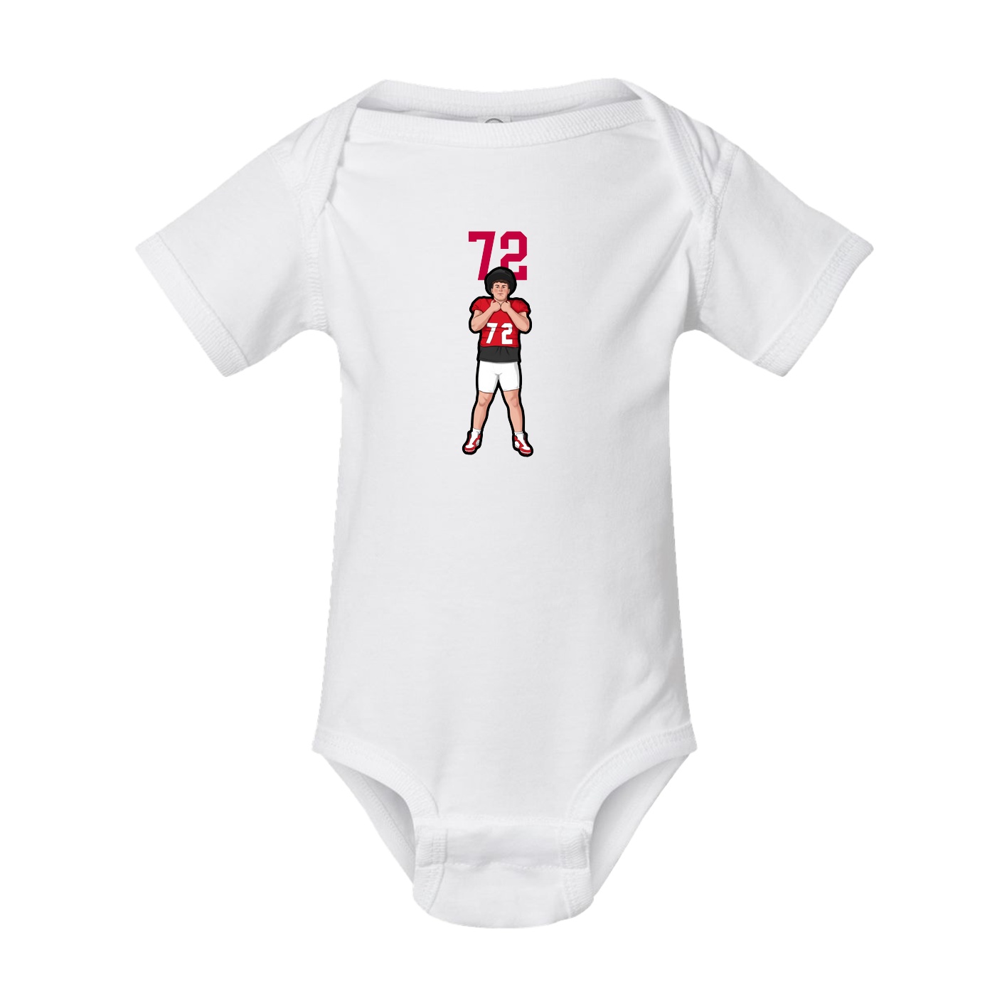 Baby Onesie — Number Top in White