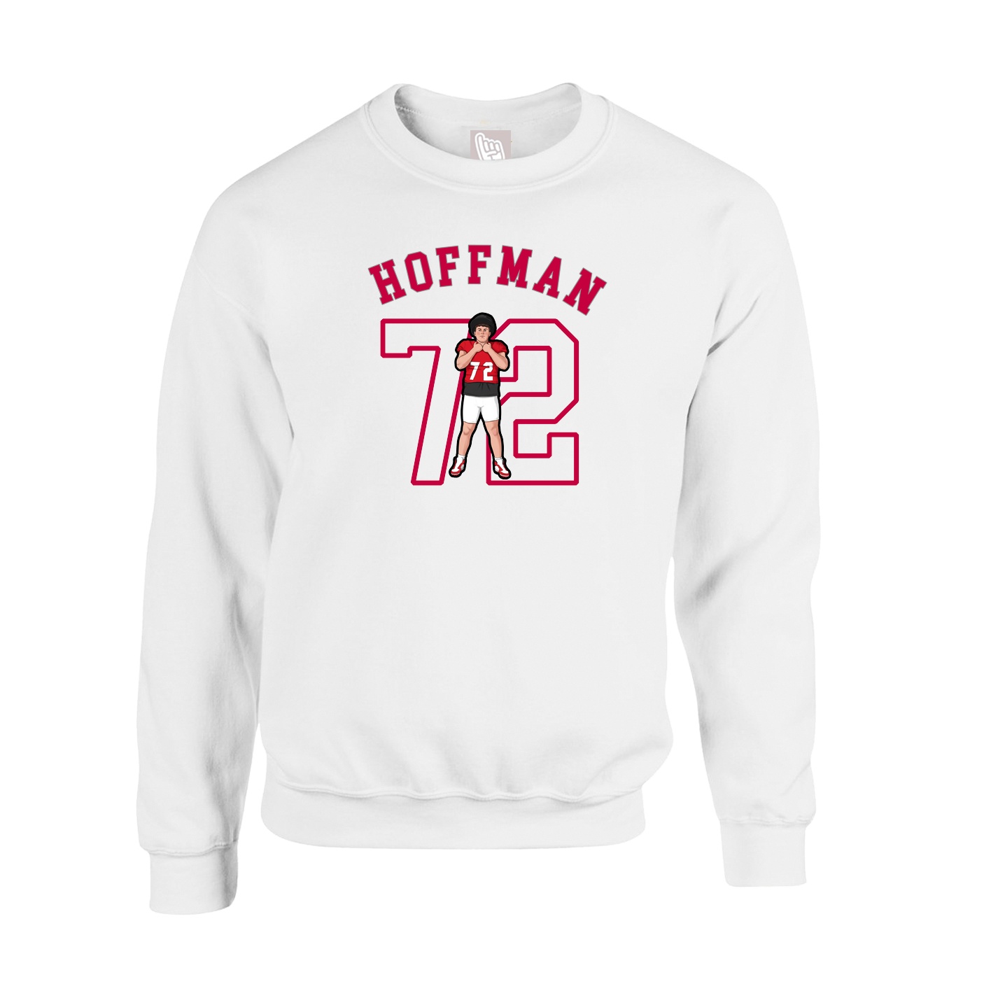 Fleece Crew — Shirsey Arch in White