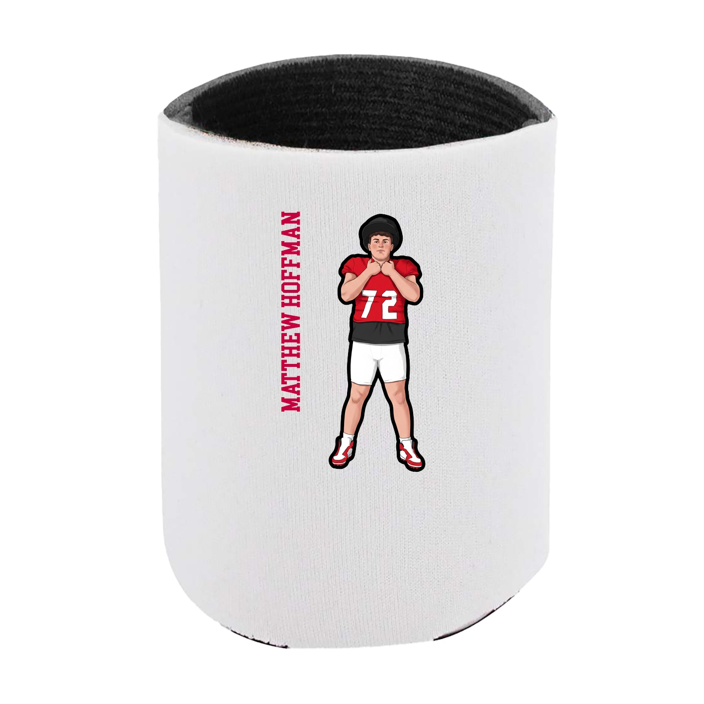 Can Holder — Name Vertical in White