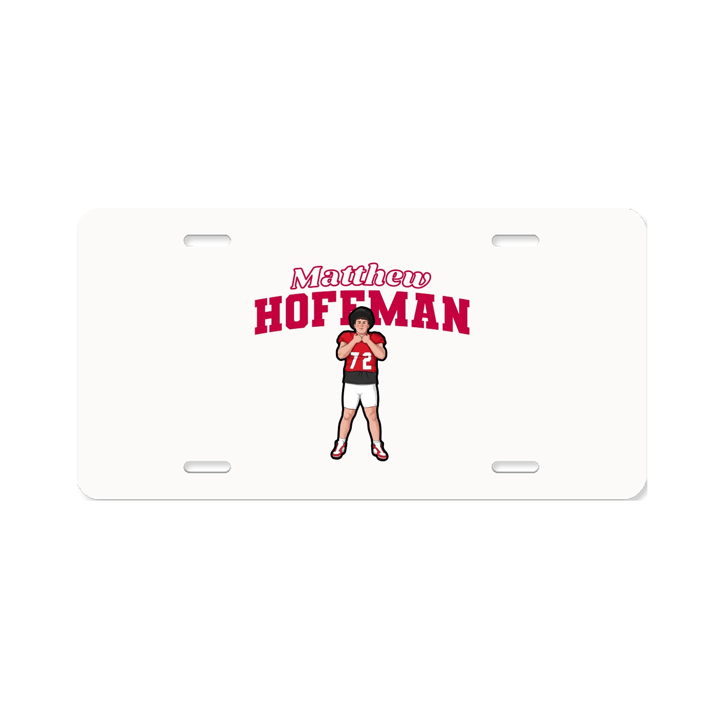 License Plate — Name Arch in Classic