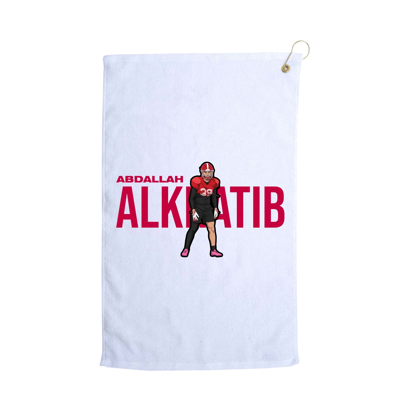 Golf Towel — Player Name in White