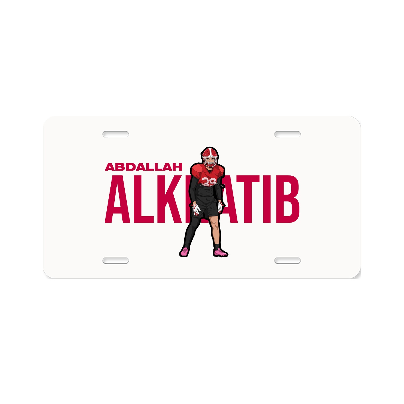 License Plate — Player Name in Classic