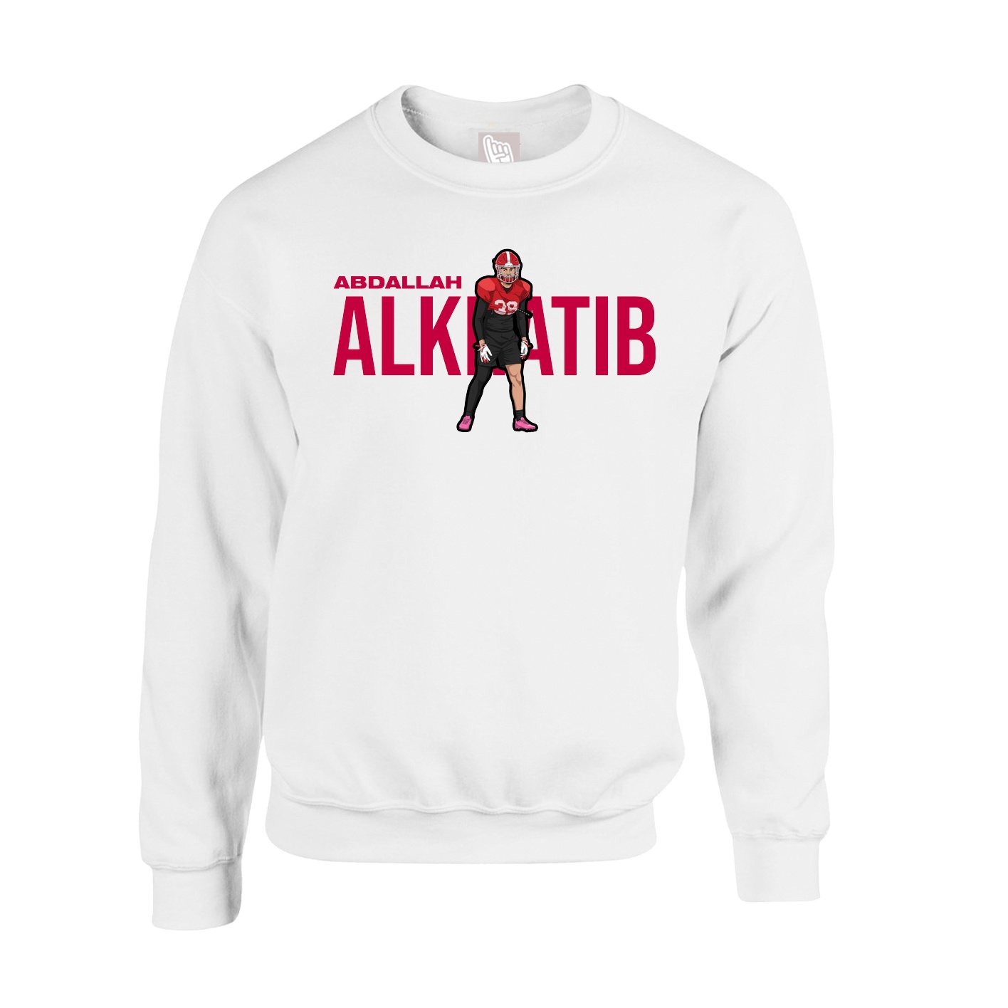 Fleece Crew — Player Name in White