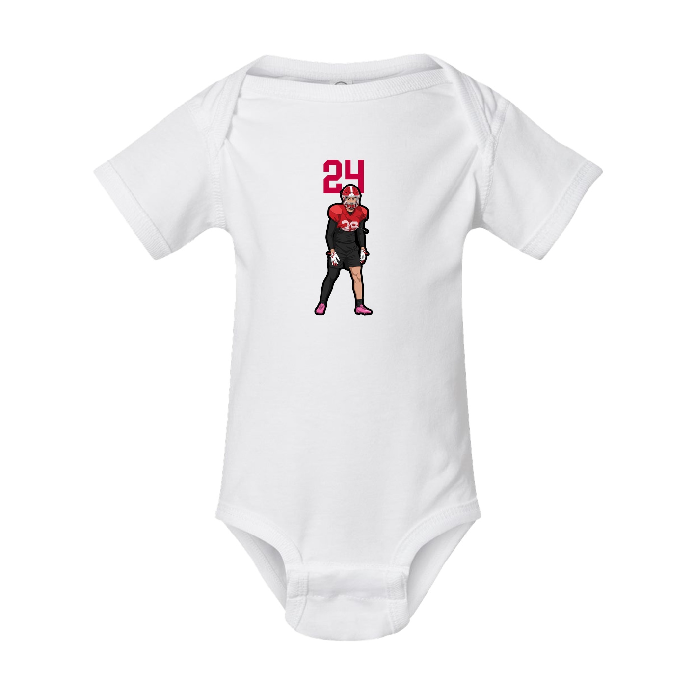 Baby Onesie — Number Top in White