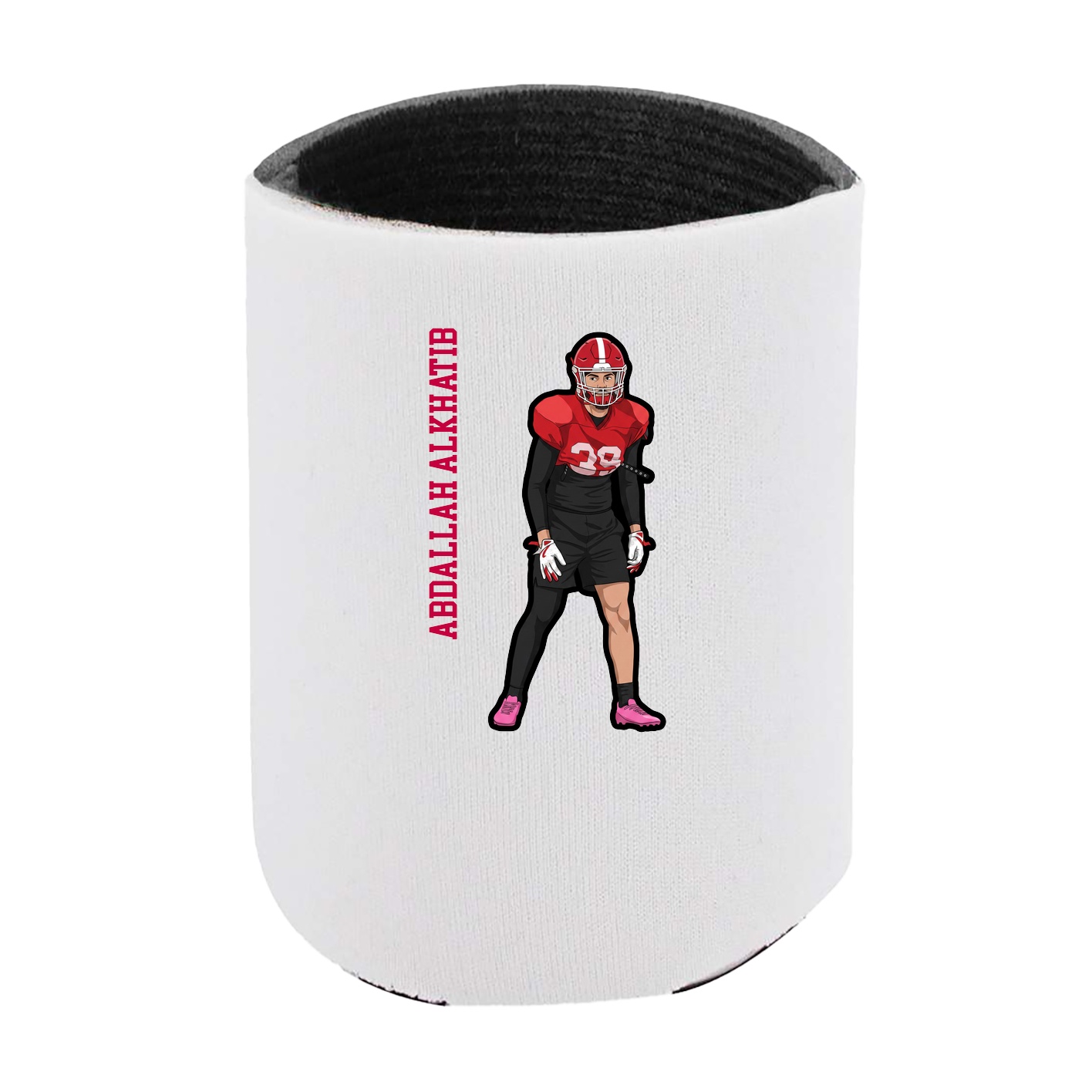 Can Holder — Name Vertical in White