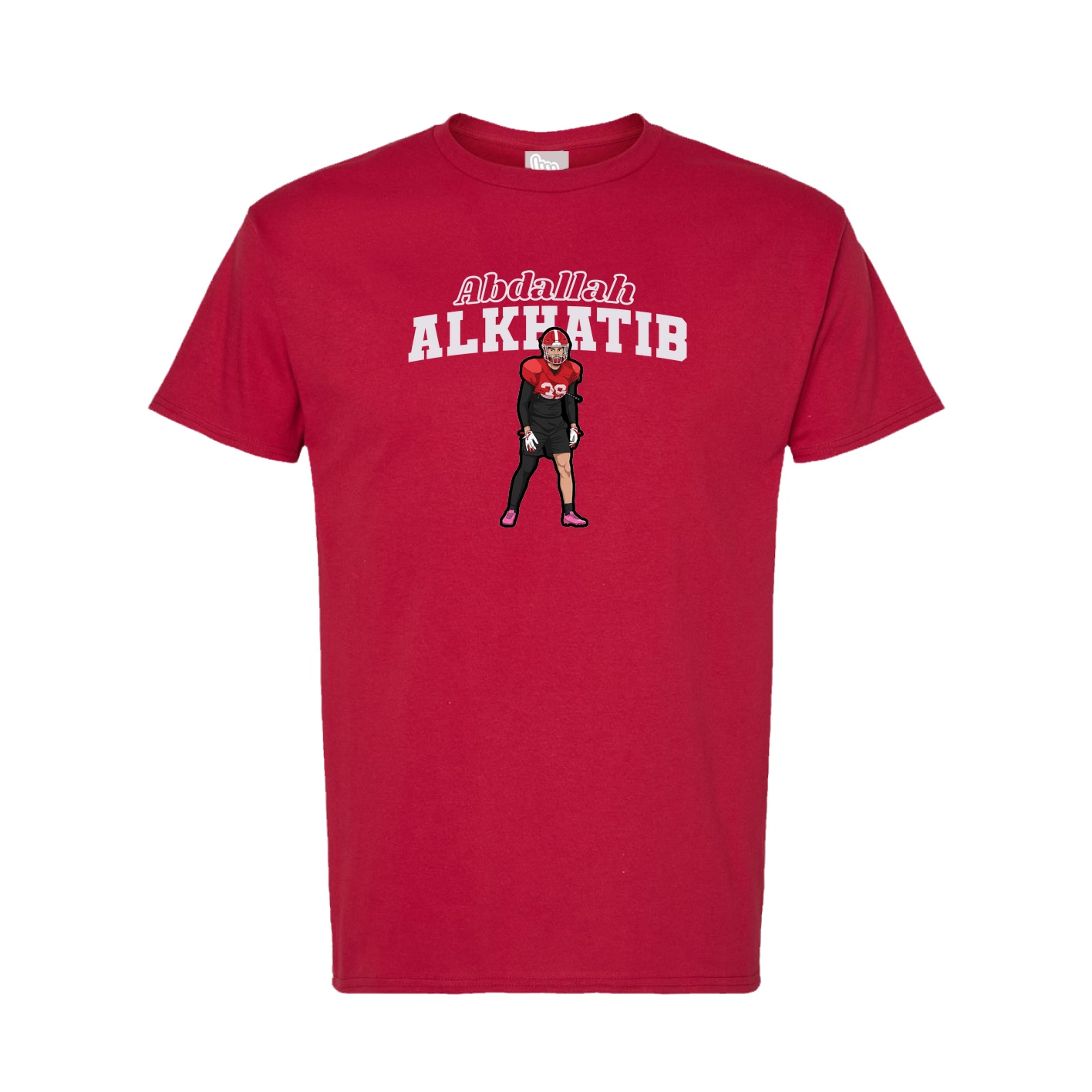 Tee — Name Arch in Crimson