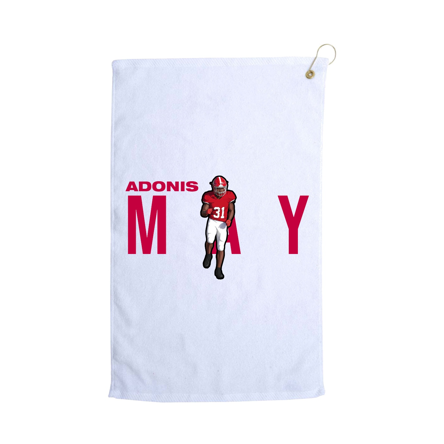 Golf Towel — Player Name in White
