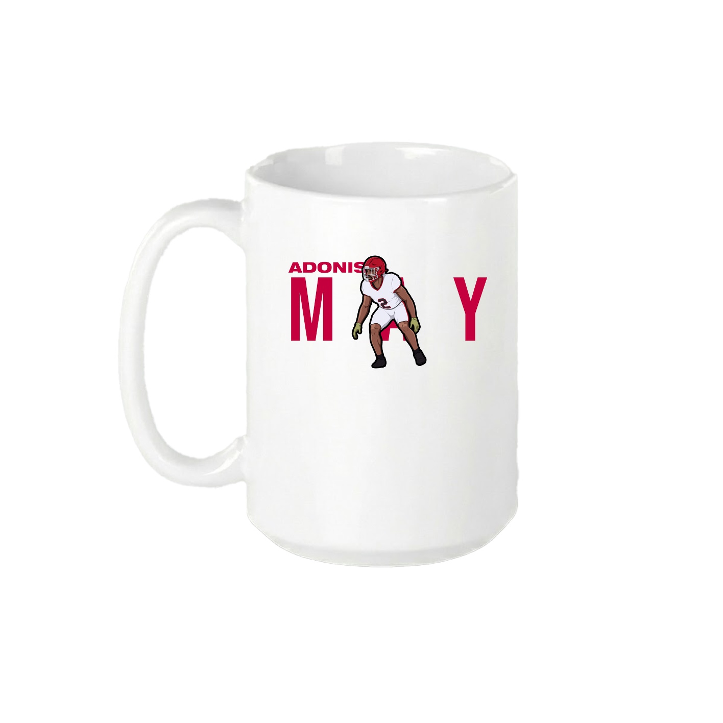 15oz Coffee Mug — Player Name in White