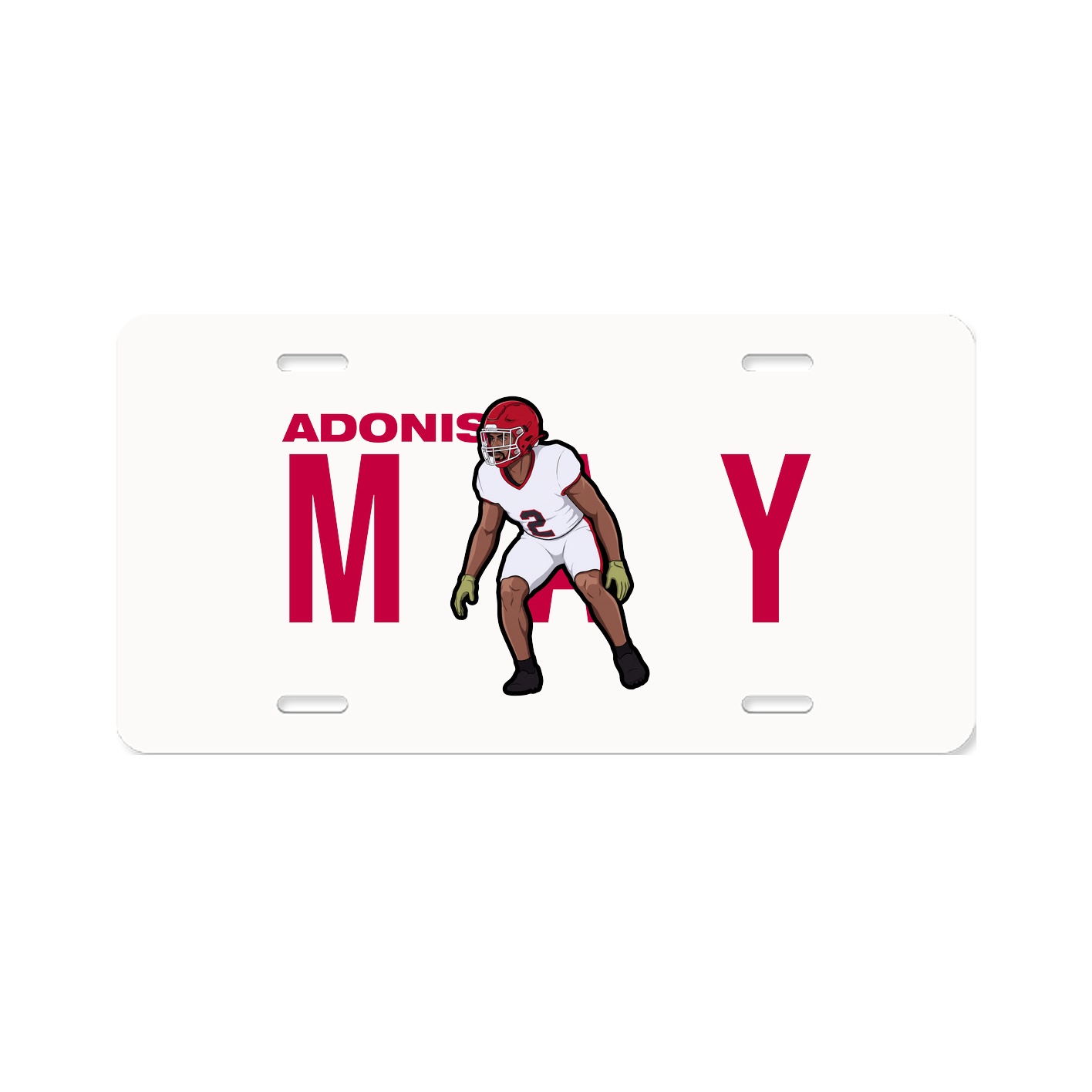 License Plate — Player Name in Classic