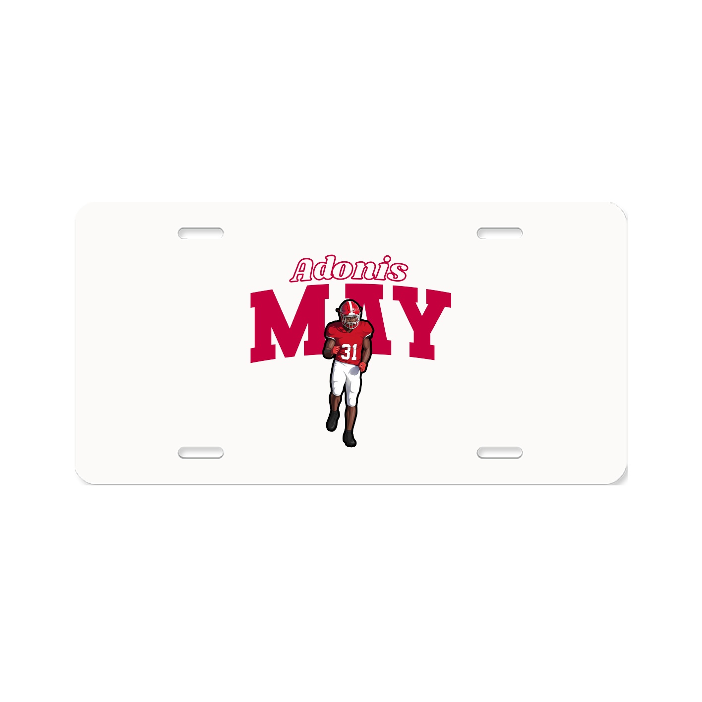 License Plate — Name Arch in Classic