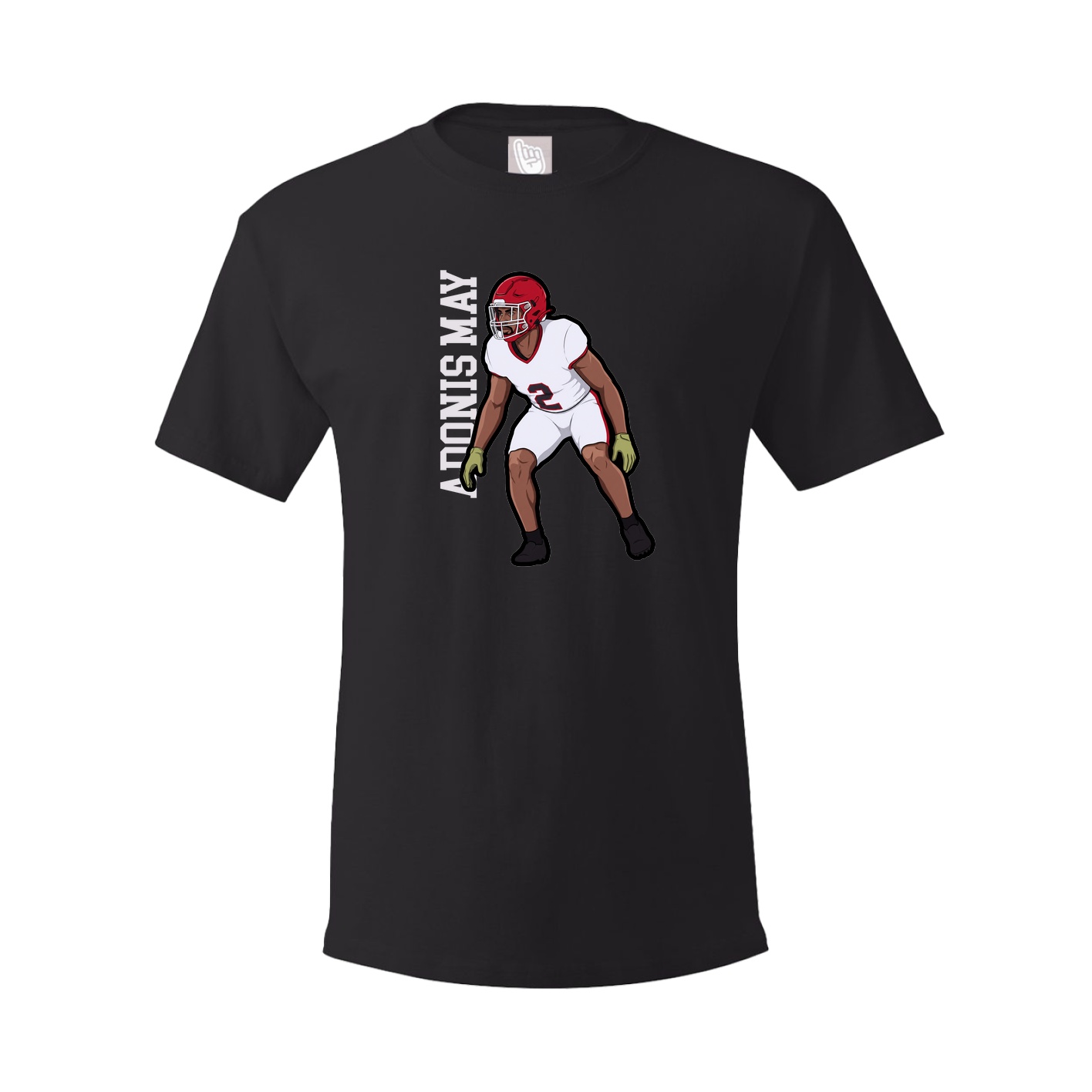 Tee — Name Vertical in Black