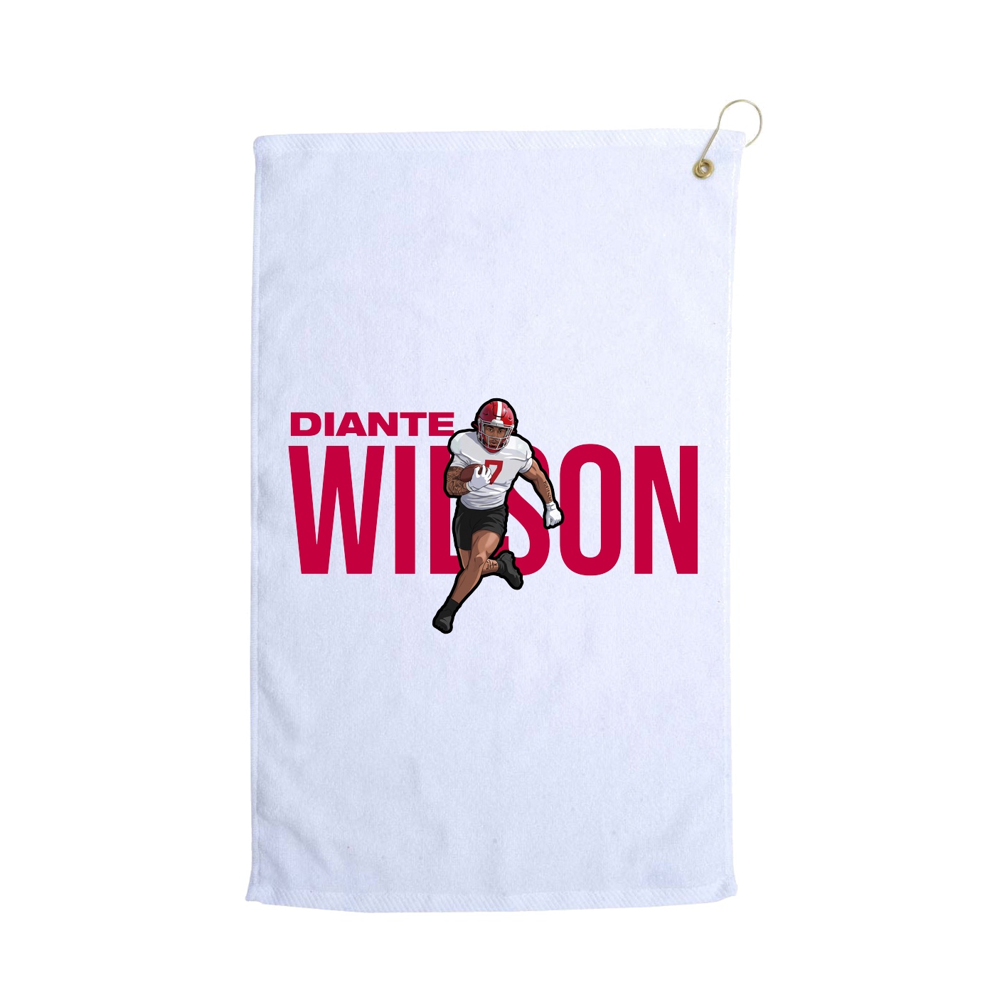 Golf Towel — Player Name in White