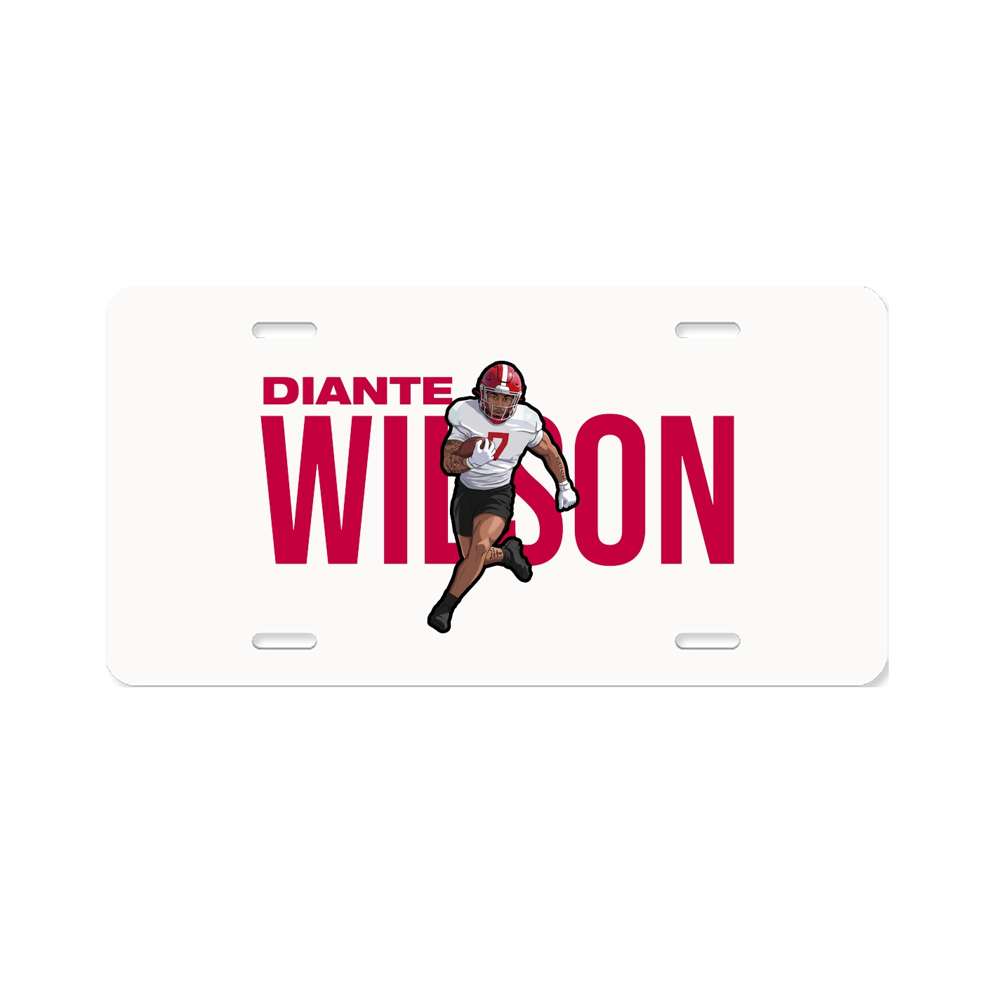 License Plate — Player Name in Classic