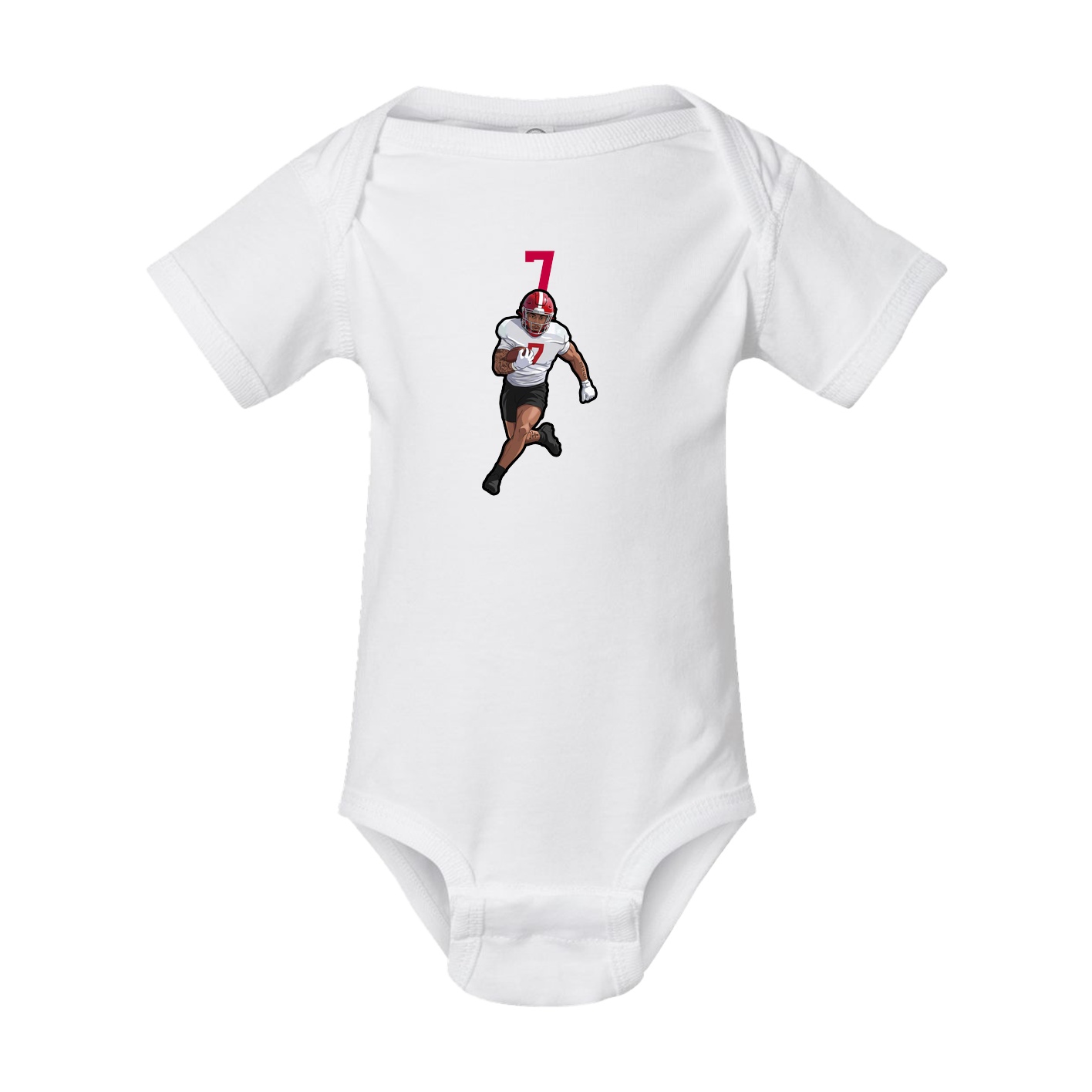 Baby Onesie — Number Top in White