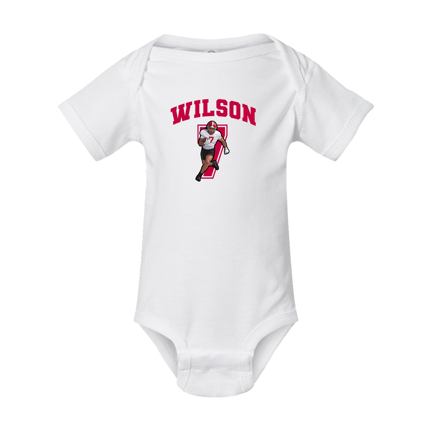 Baby Onesie — Number in White