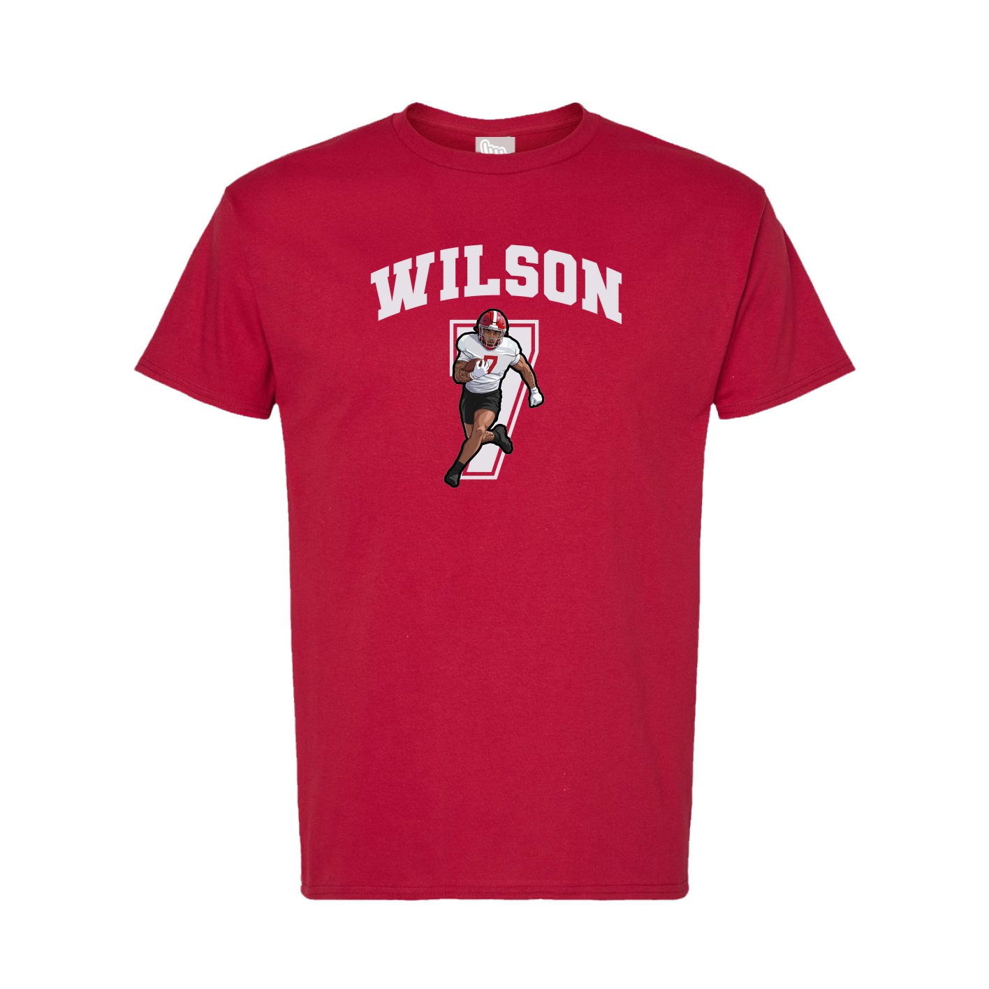 Tee — Number in Crimson