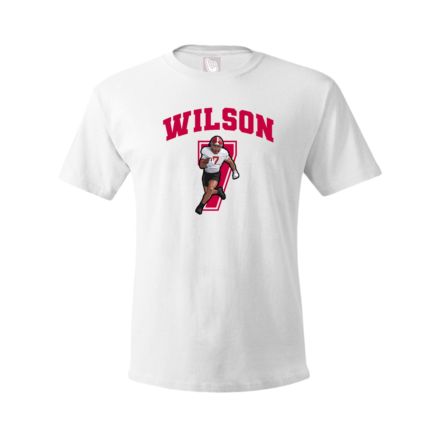 Youth Tee — Number in White
