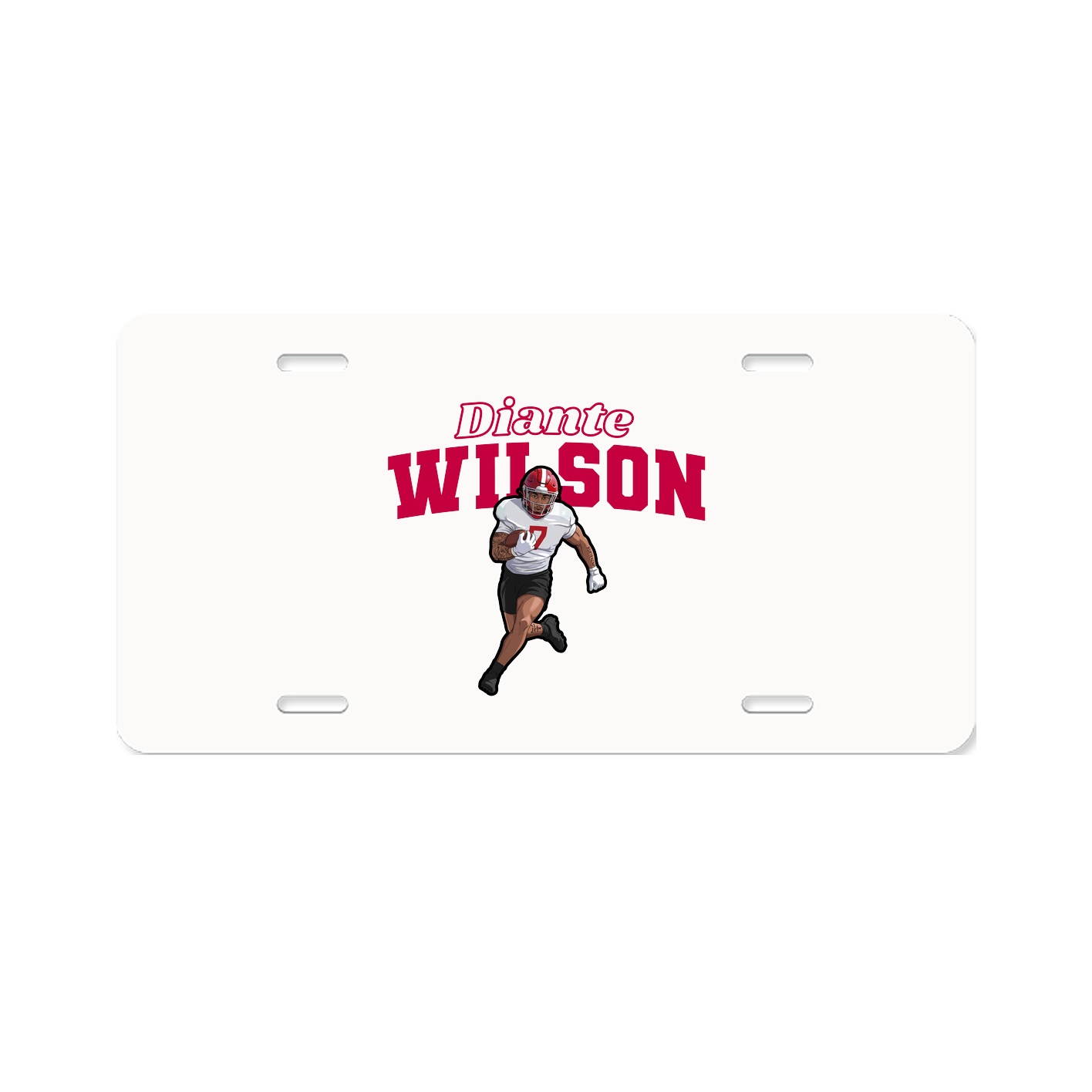 License Plate — Name Arch in Classic