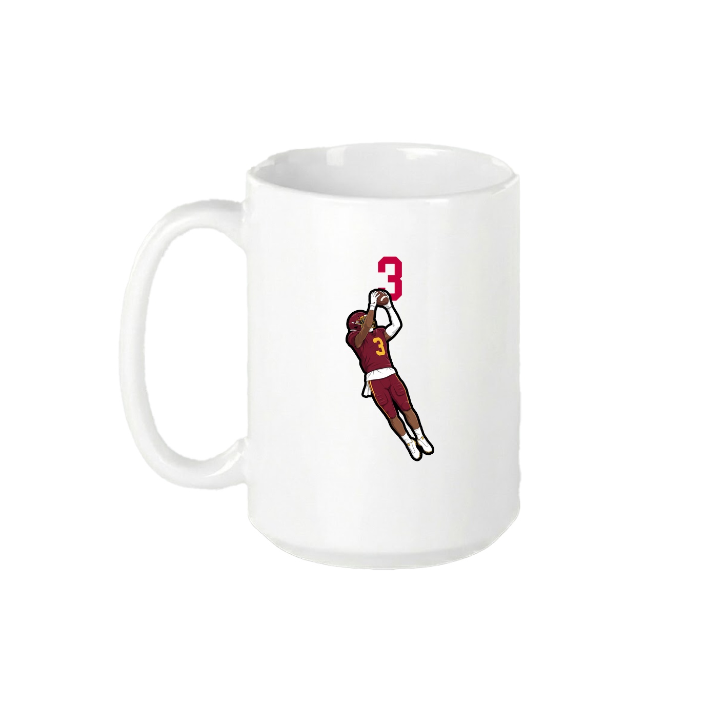 15oz Coffee Mug — Number Top in White