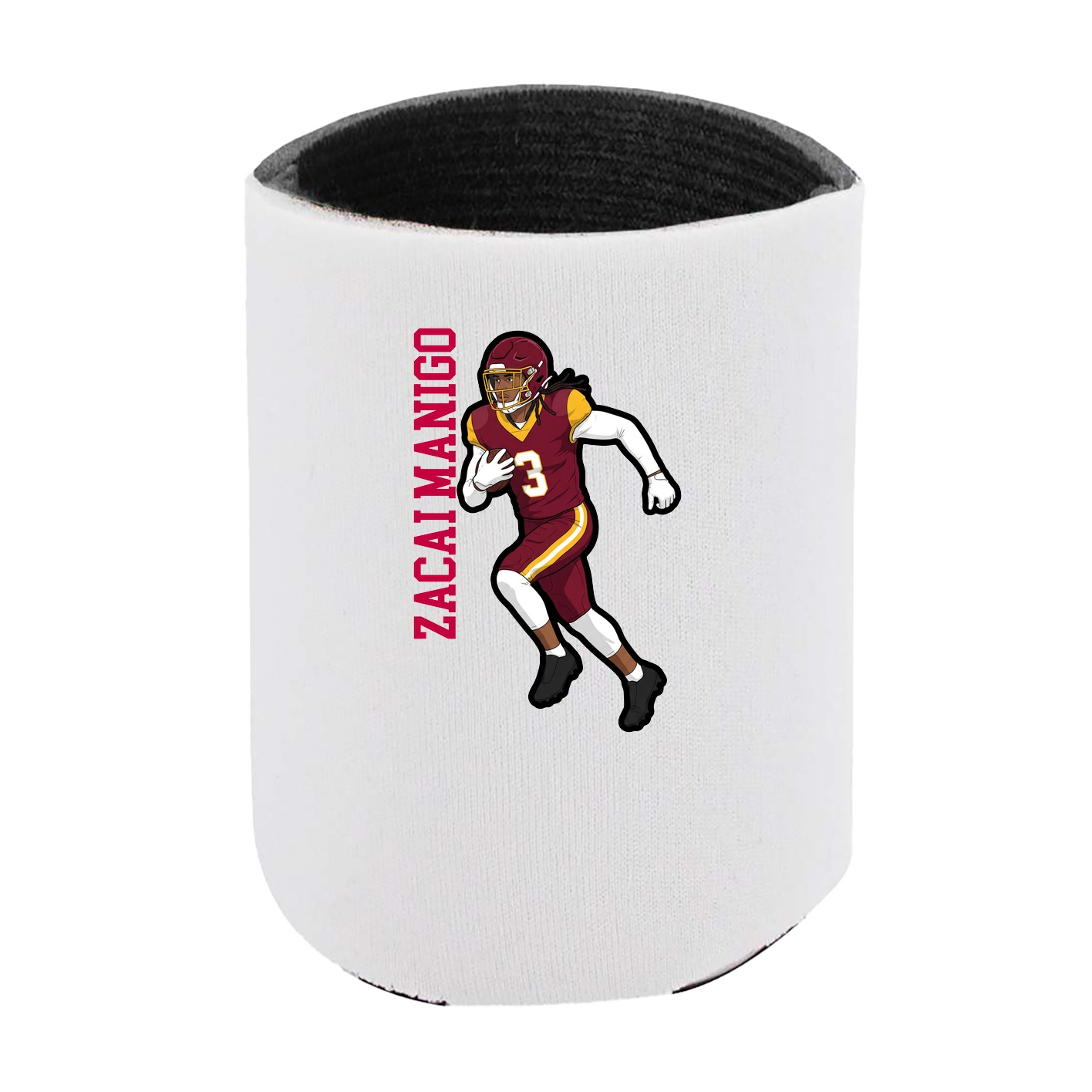 Can Holder — Name Vertical in White