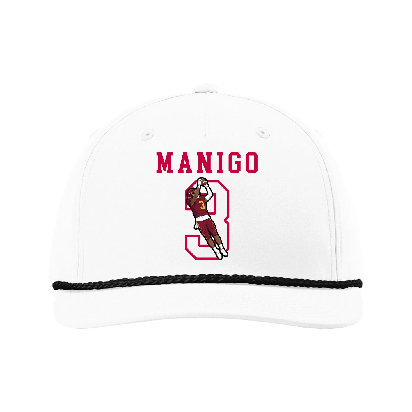 Five-Panel Classic Rope Cap — Shirsey in White