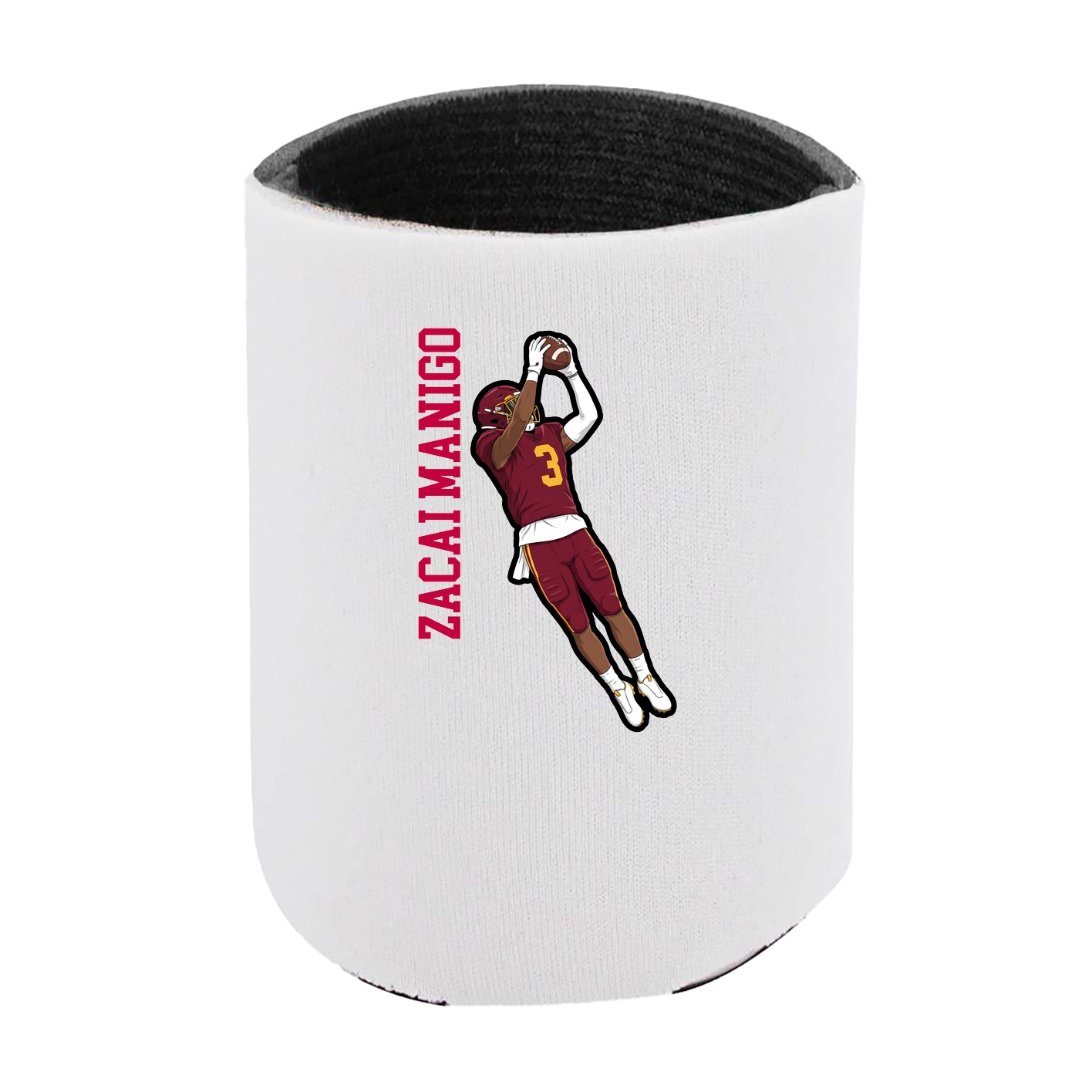 Can Holder — Name Vertical in White
