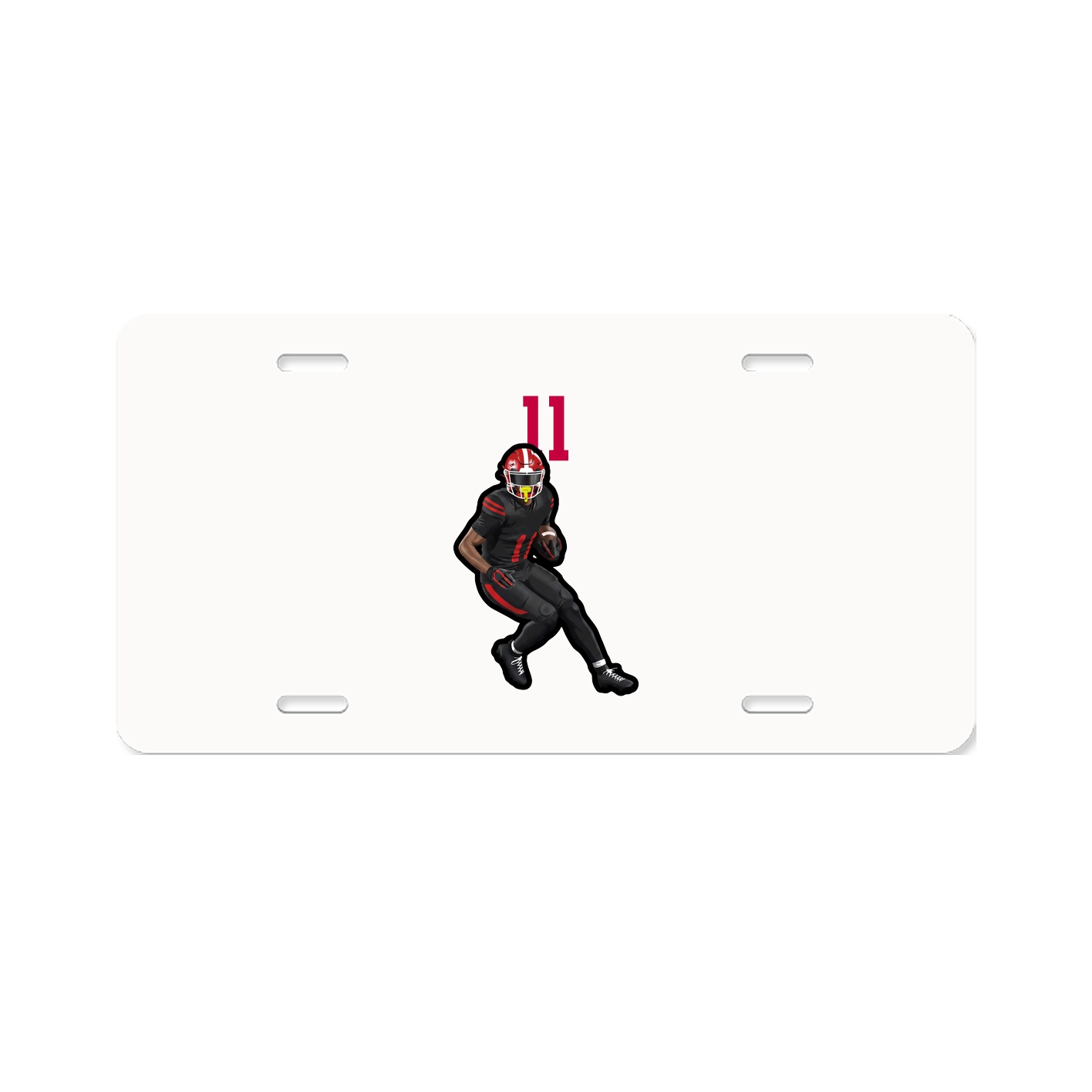 License Plate — Number Top in Classic