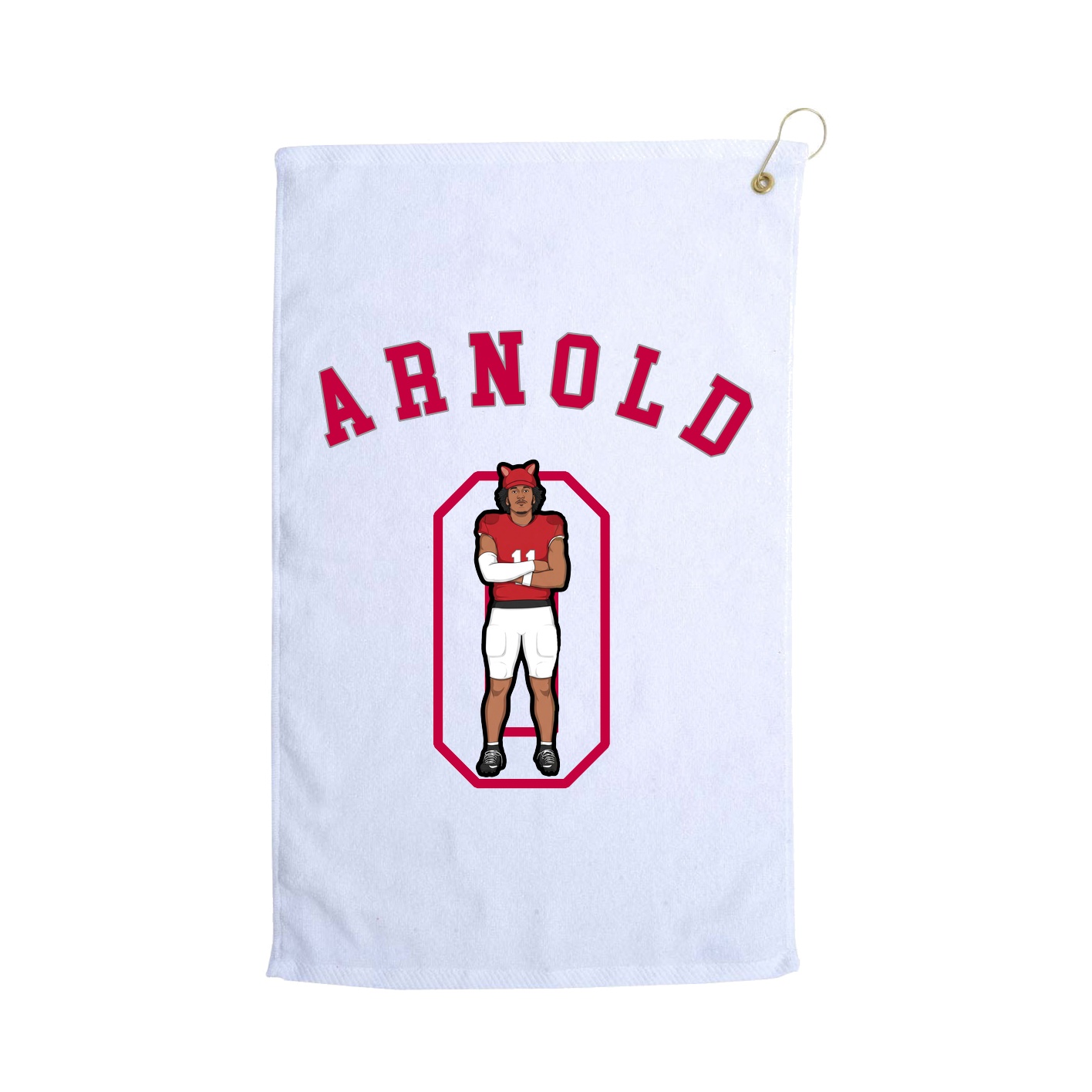 Golf Towel — Shirsey Arch in White
