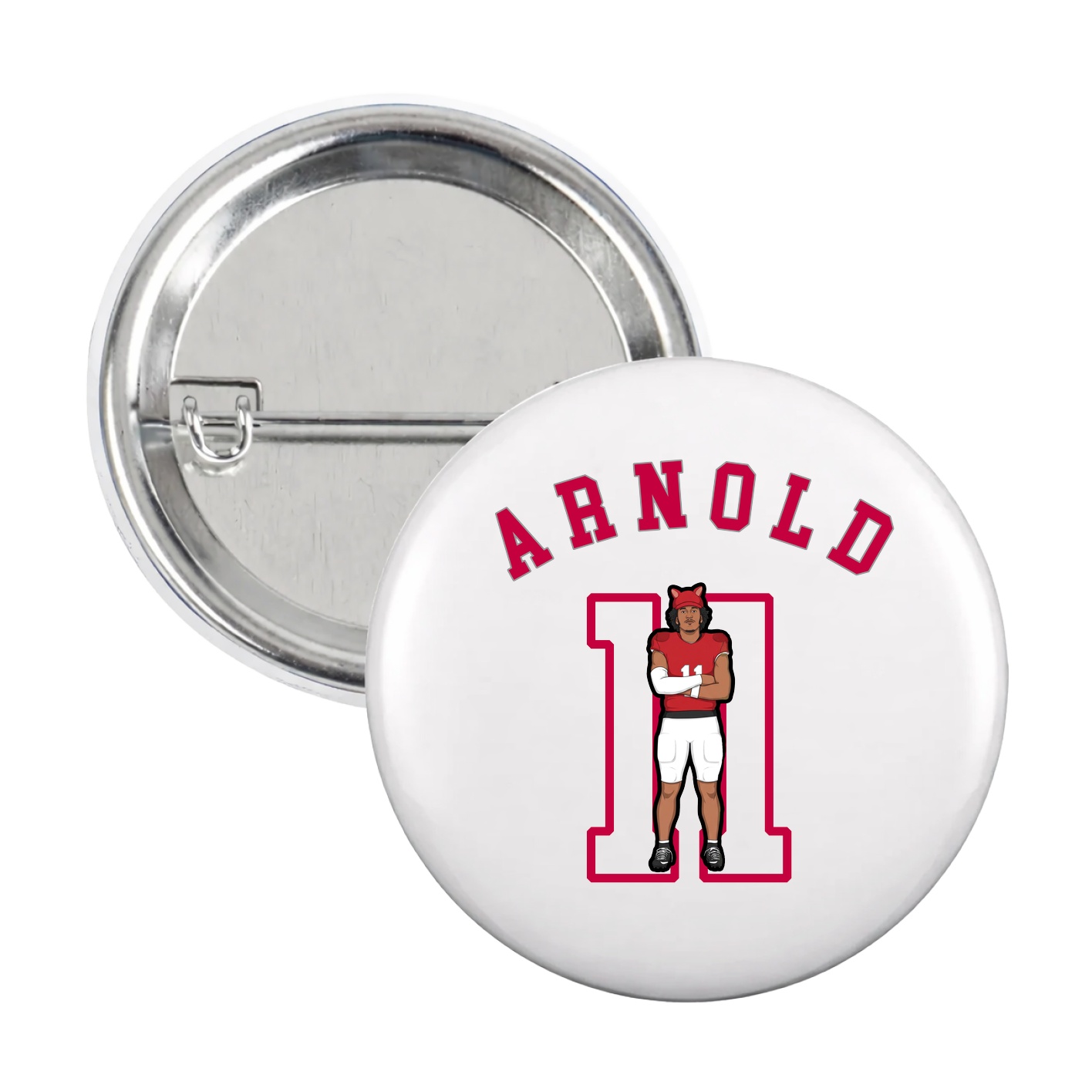 Game Day Button — Shirsey Arch in White