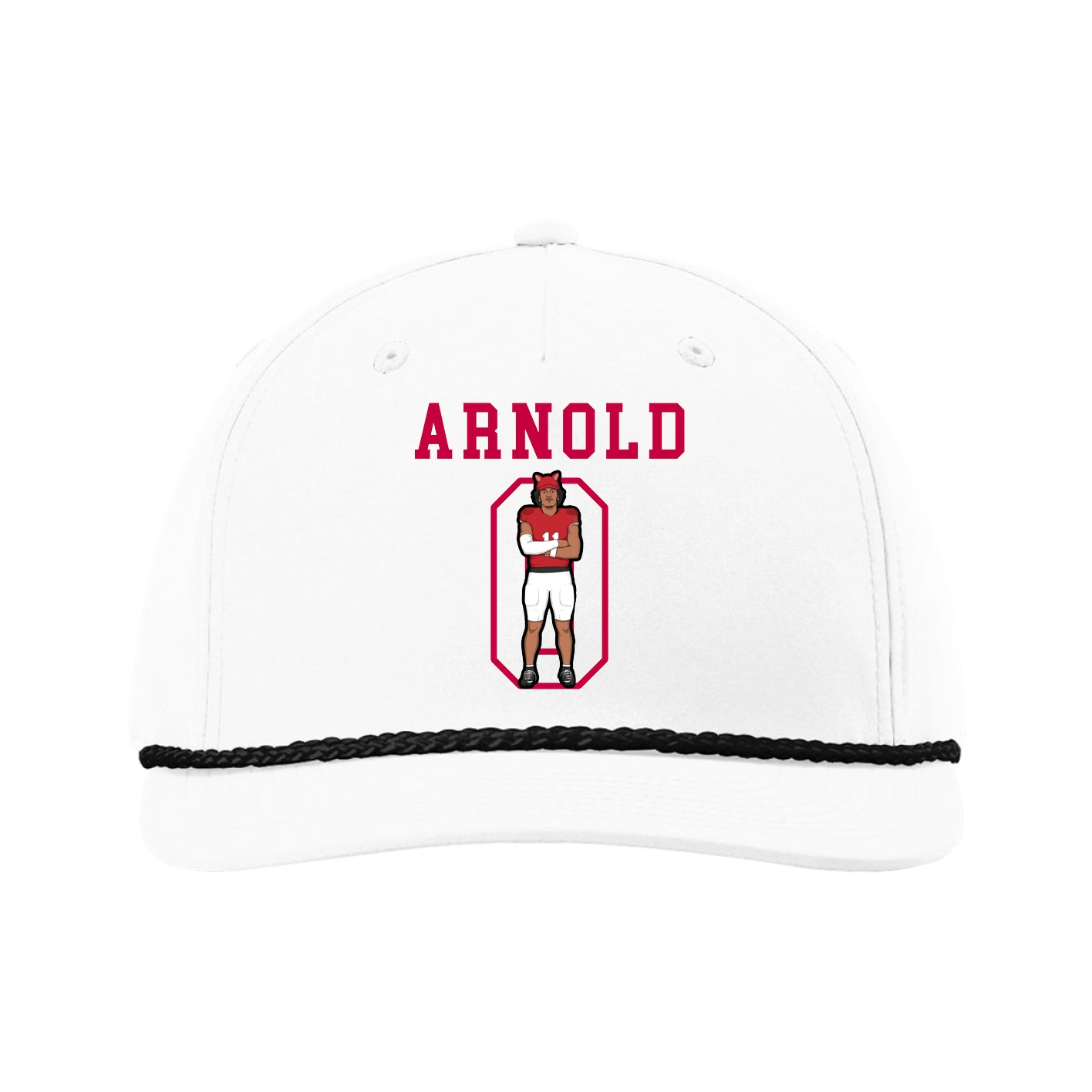 Five-Panel Classic Rope Cap — Shirsey in White