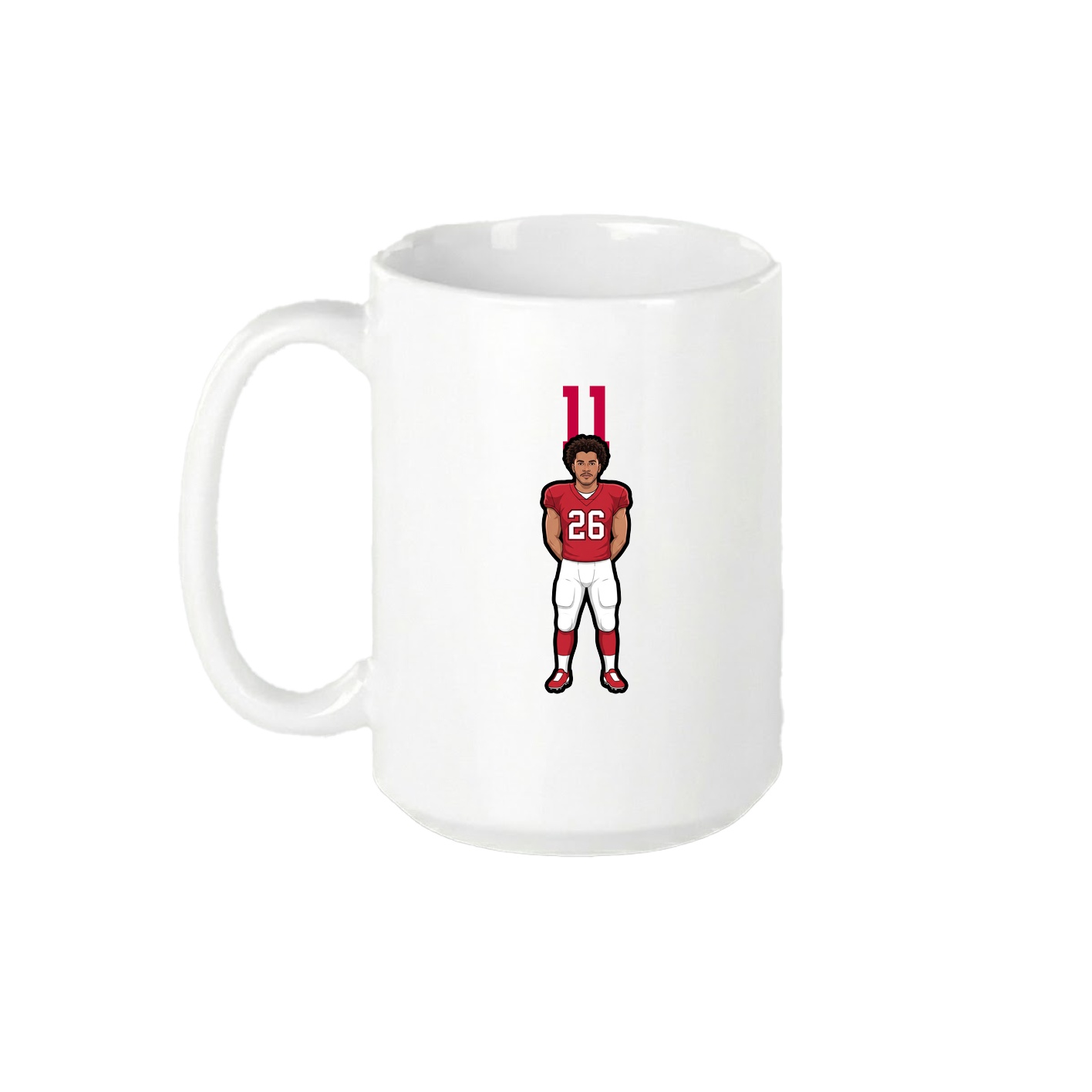 15oz Coffee Mug — Number Top in White