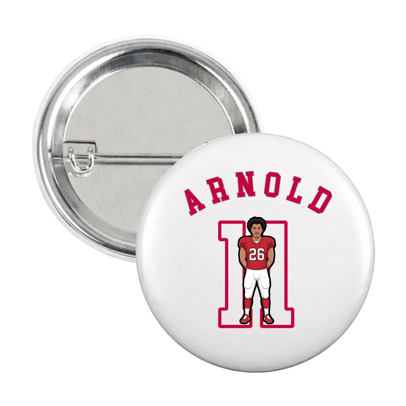 Game Day Button — Shirsey Arch in White
