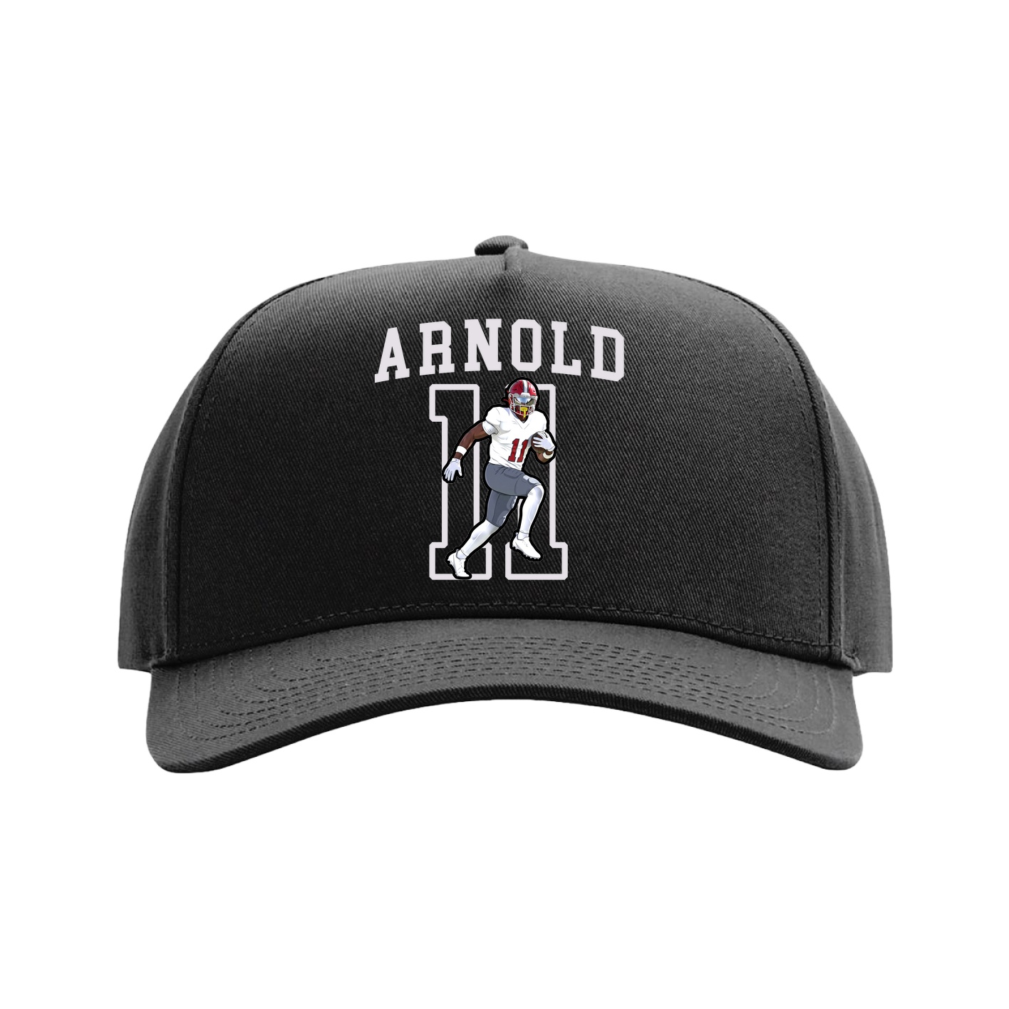 Full Fabric Five-Panel Champ Cap — Shirsey in Black