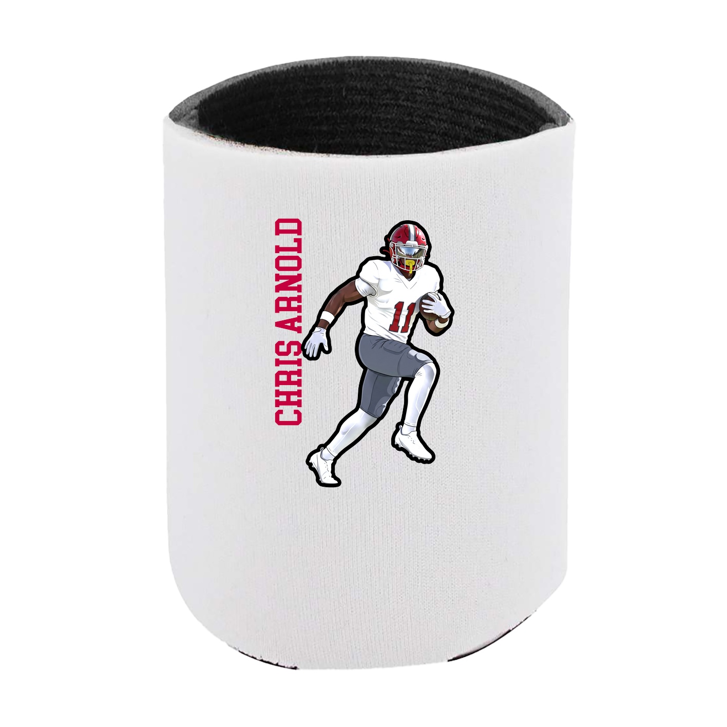 Can Holder — Name Vertical in White