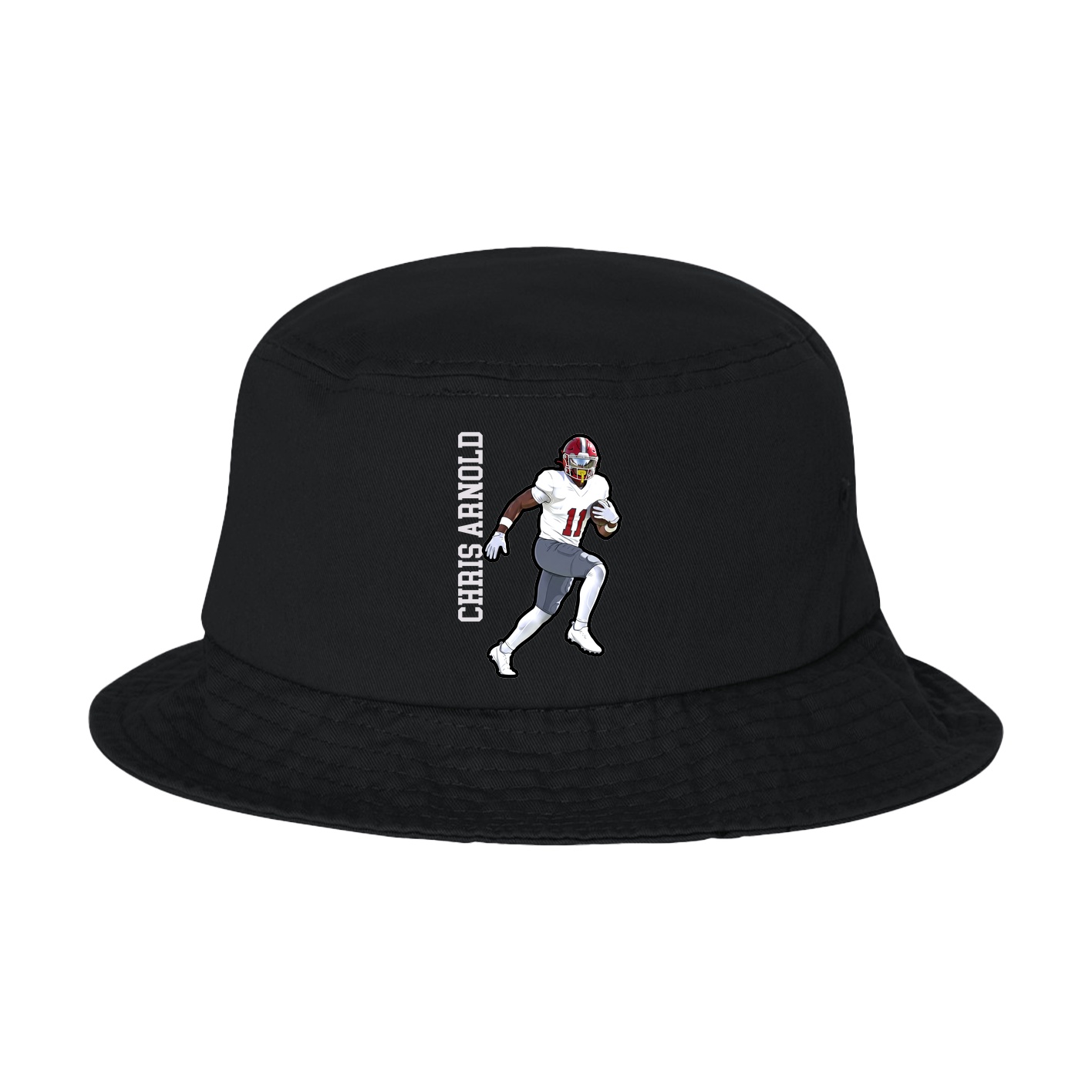 Bucket Cap — Name Vertical in Black