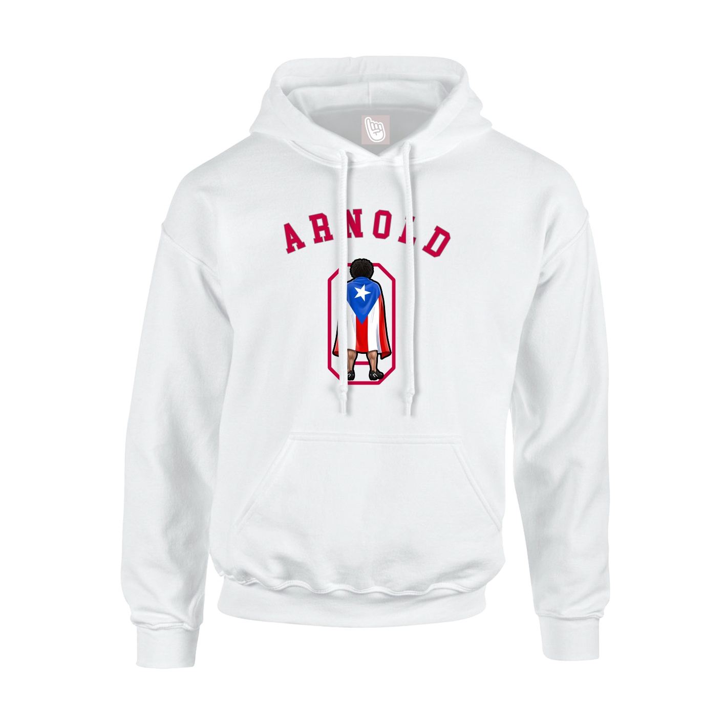 Youth Hoodie — Shirsey Arch in White