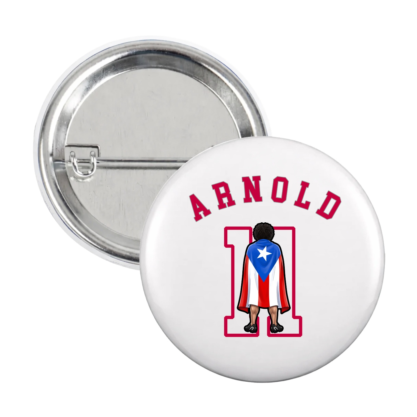 Game Day Button — Shirsey Arch in White