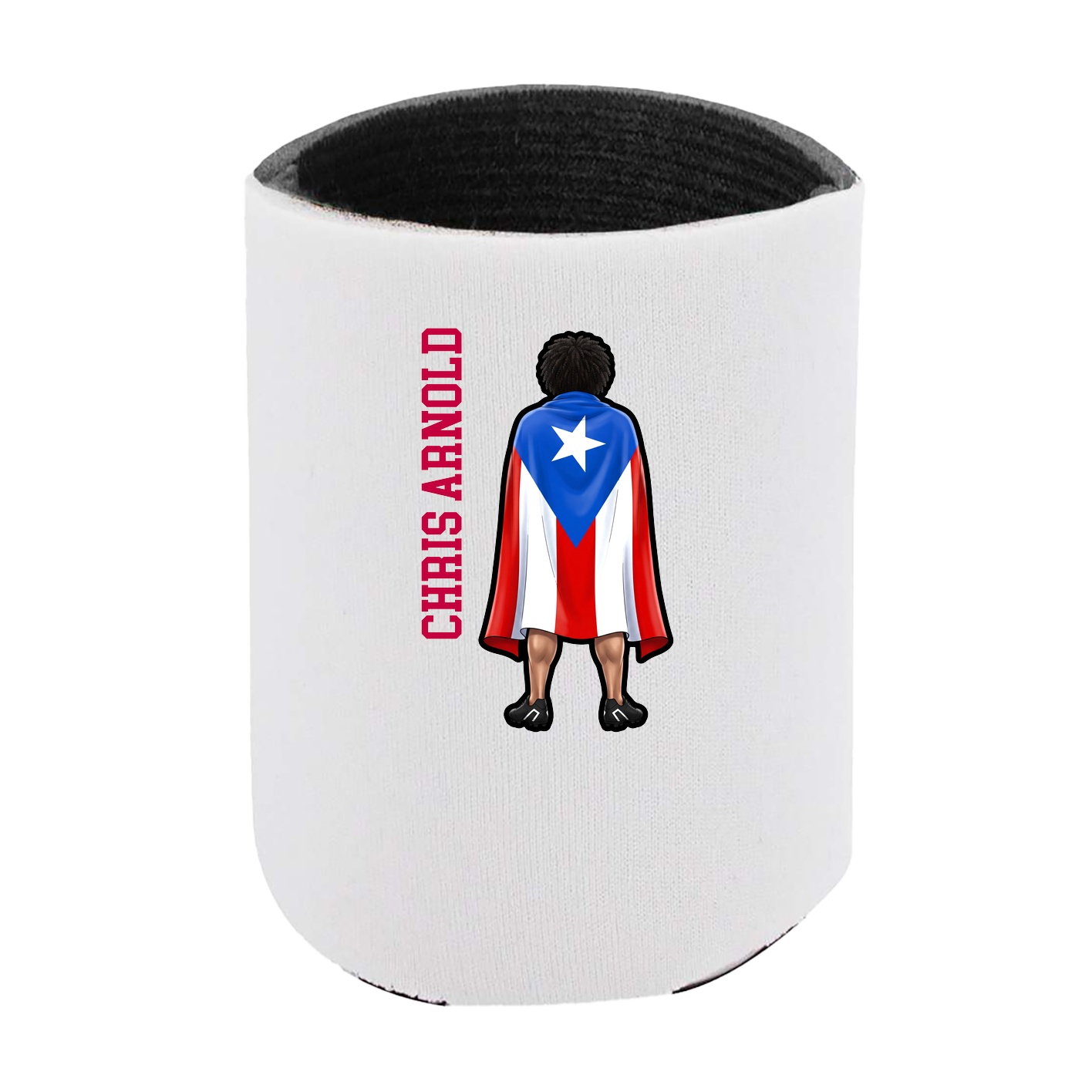 Can Holder — Name Vertical in White