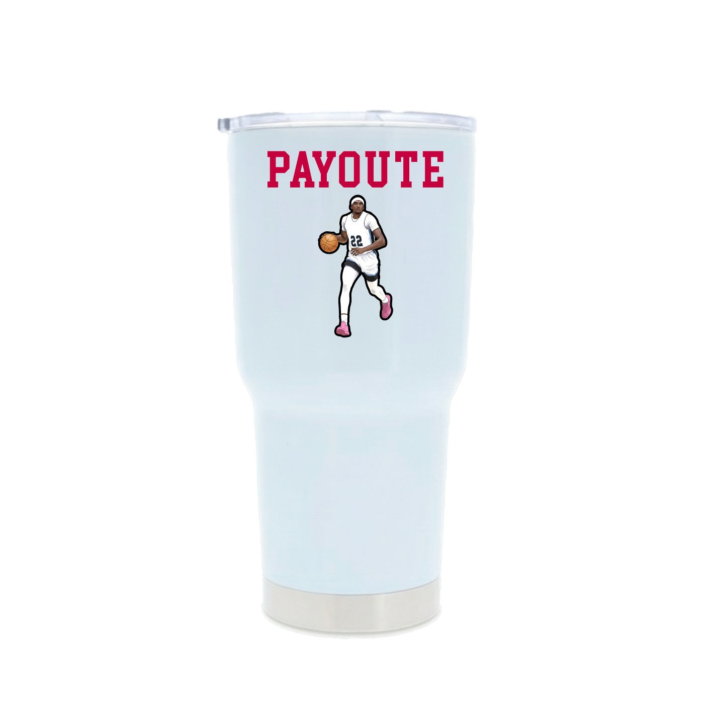 30oz Stainless Steel Tumbler — Shirsey in White