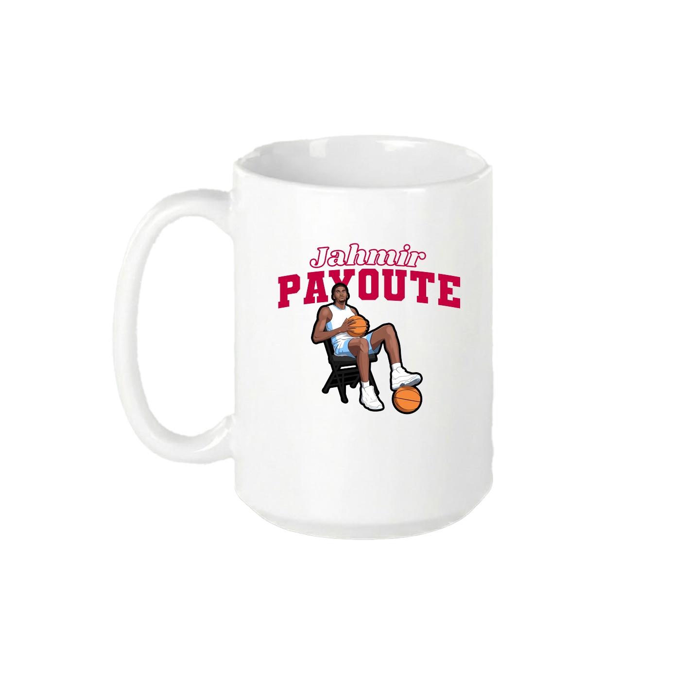 15oz Coffee Mug — Name Arch in White