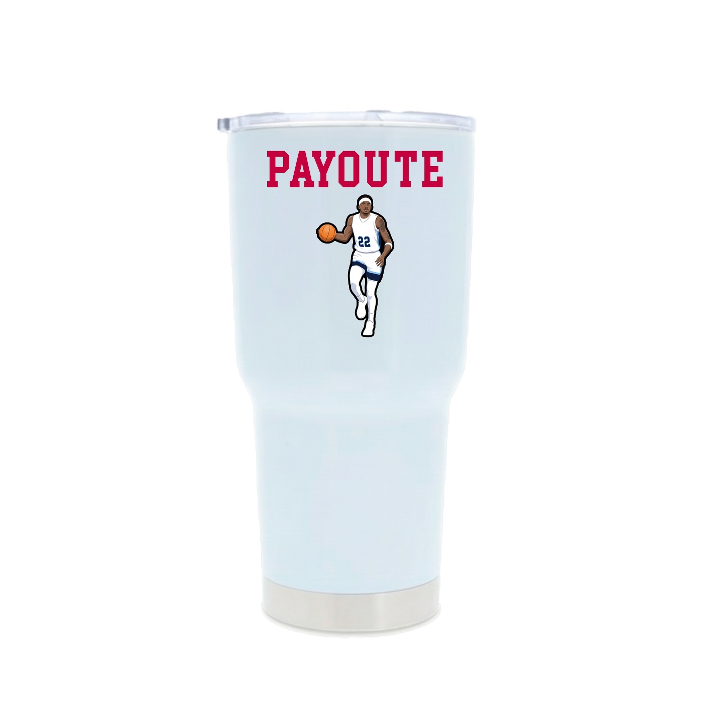 30oz Stainless Steel Tumbler — Shirsey in White